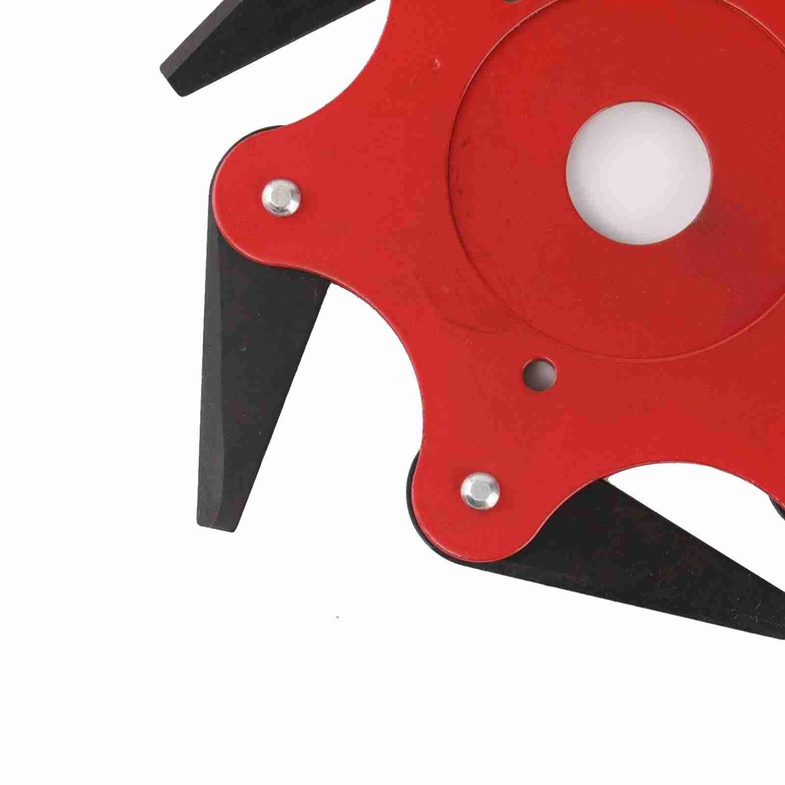 6 Blade Brush Cutter Head 2.5cm Inner Diameter Nylon and Manganese Steel Trimmer Head for Garden Tool Red - Image 7