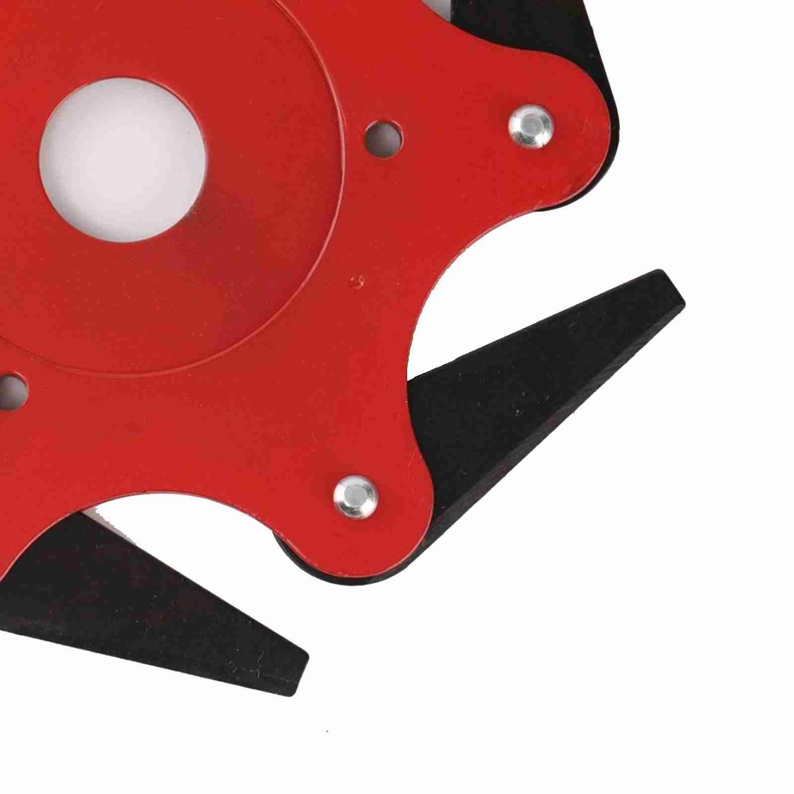 6 Blade Brush Cutter Head 2.5cm Inner Diameter Nylon and Manganese Steel Trimmer Head for Garden Tool Red - Image 8