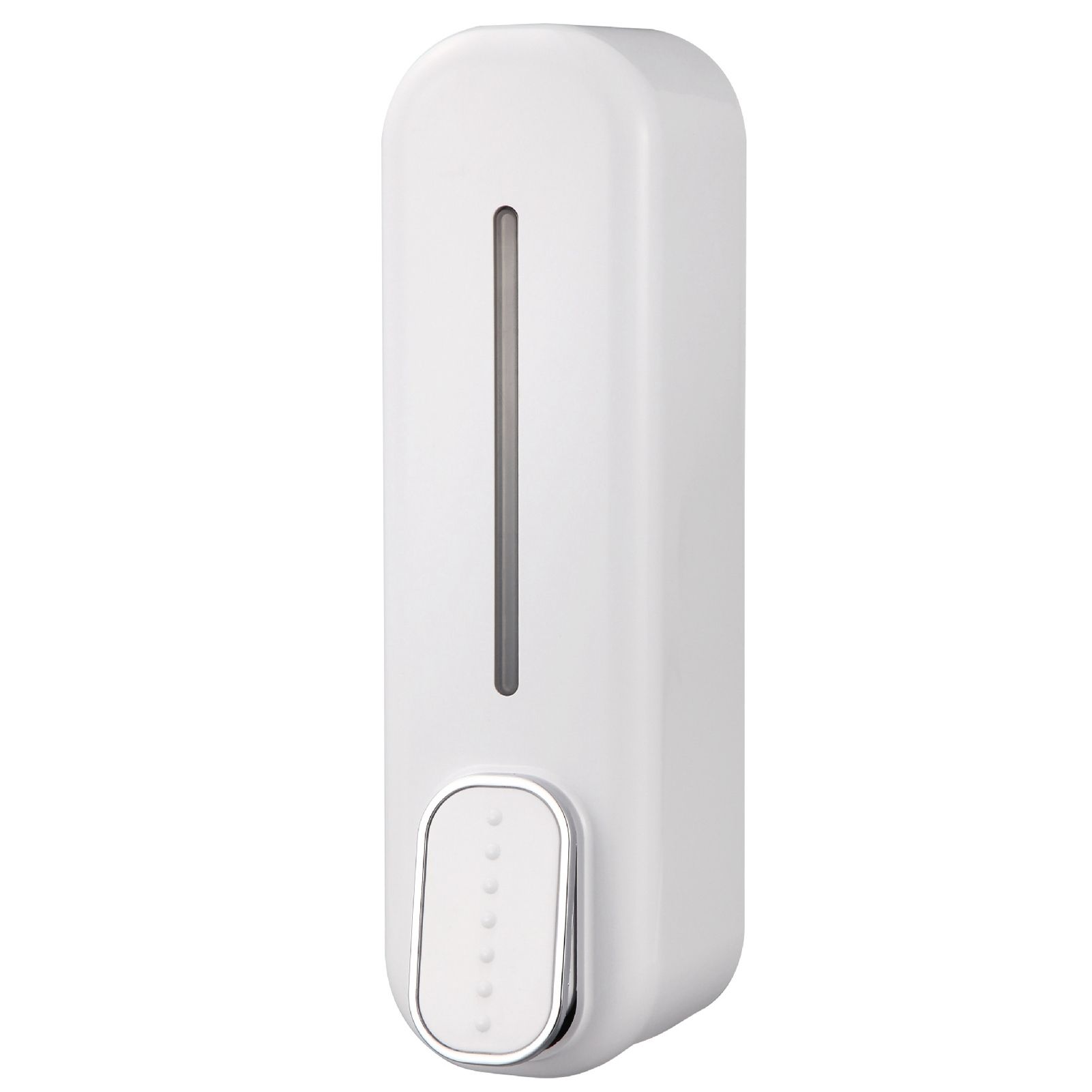 300ml Manual Soap Dispenser Press ABS Wall Mounted Shower Gel Container for Home Hotel White - Image 1
