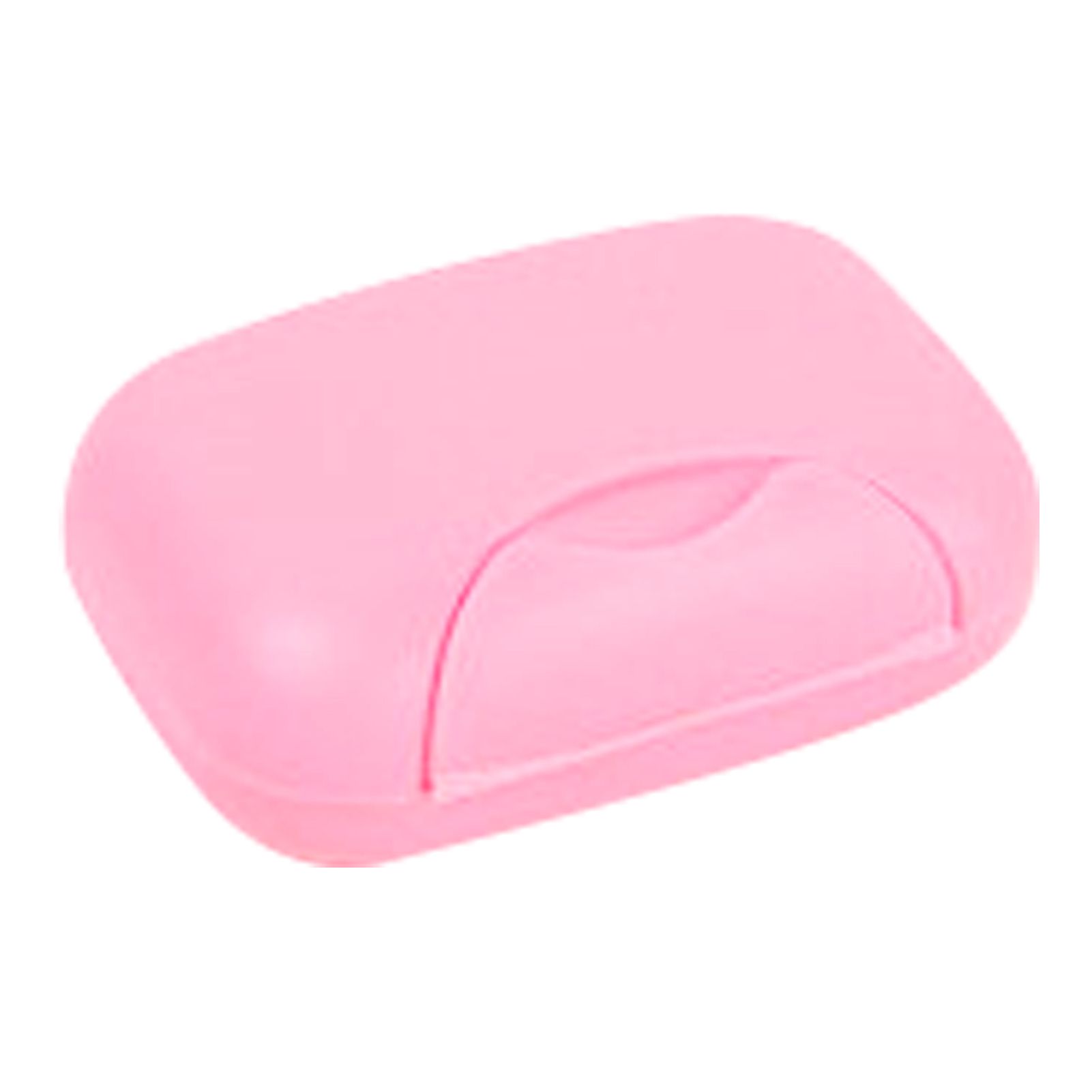 Travel Soap Container Waterproof Portable Bar Soap Case Holder Leakproof Soap Box for Home Hotel Pink - Image 1