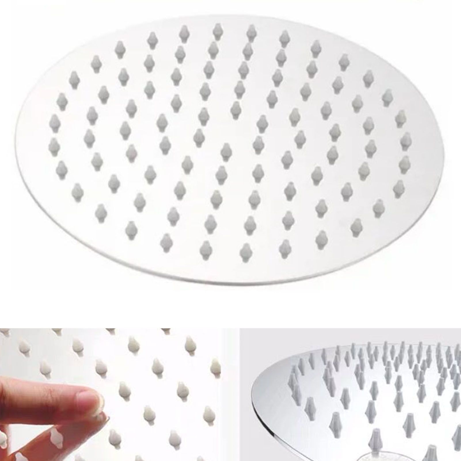 201 Stainless Steel Shower Head 8 Inch High Pressure Rainfall Shower Head for Bathroom Tour - Image 6