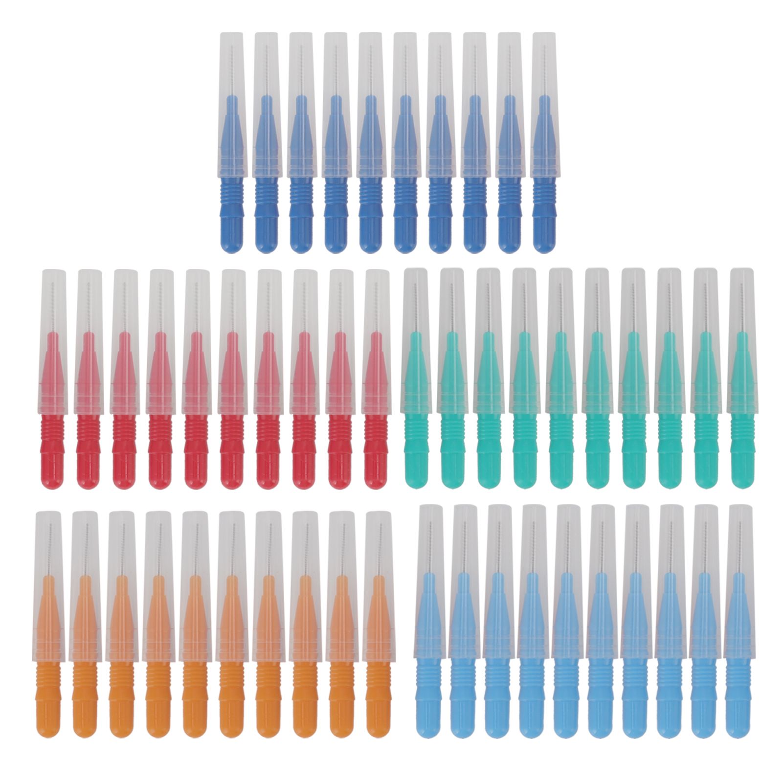 50 Pcs Tooth Interdental Brush for Oral Dental Health Teeth Cleaning Toothpick Cleaners - Image 1