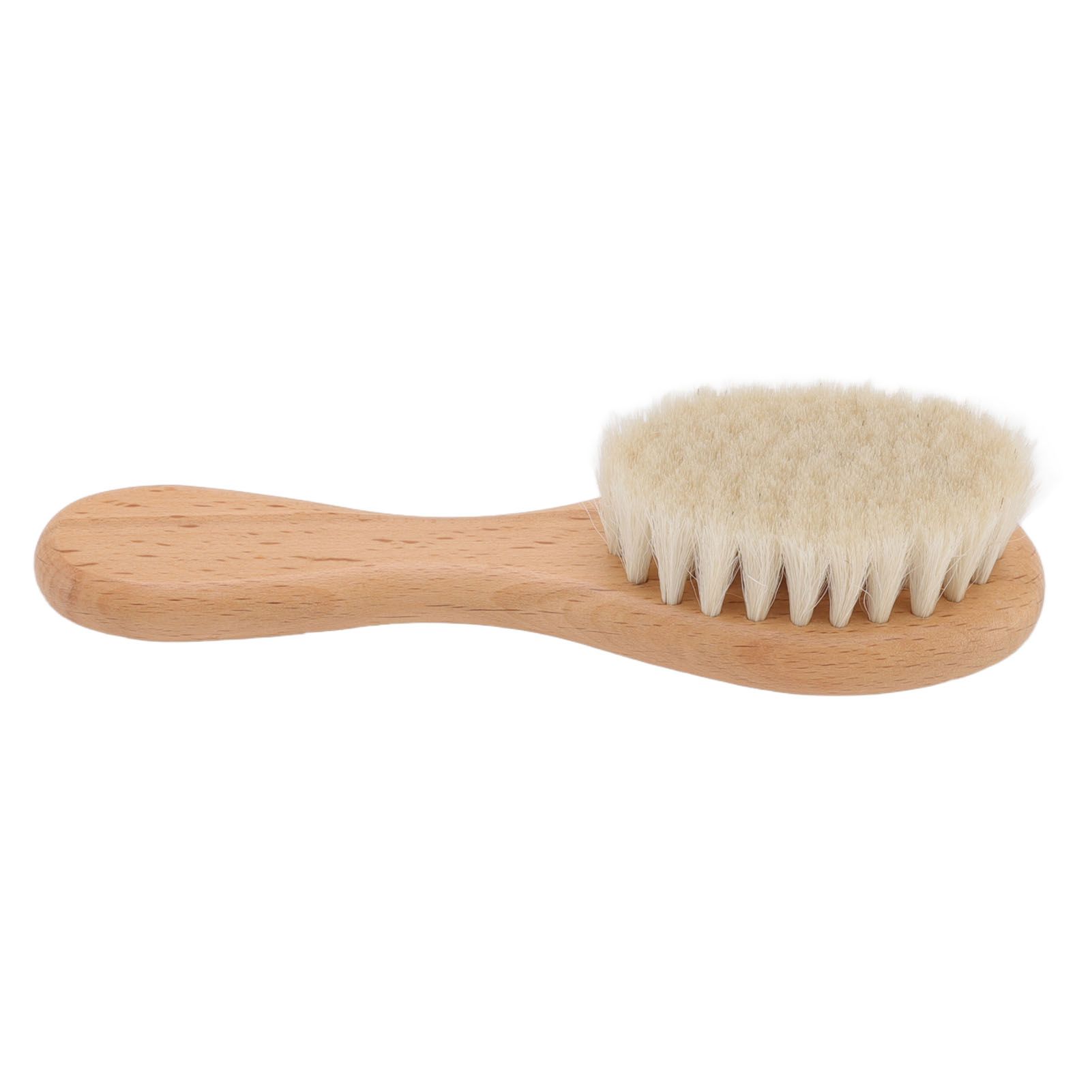 Baby Hair Wool Brush Soft Bristles Styling Beard Brush Baby Bathing Cleaning Nursing Wooden Comb Brush - Image 3
