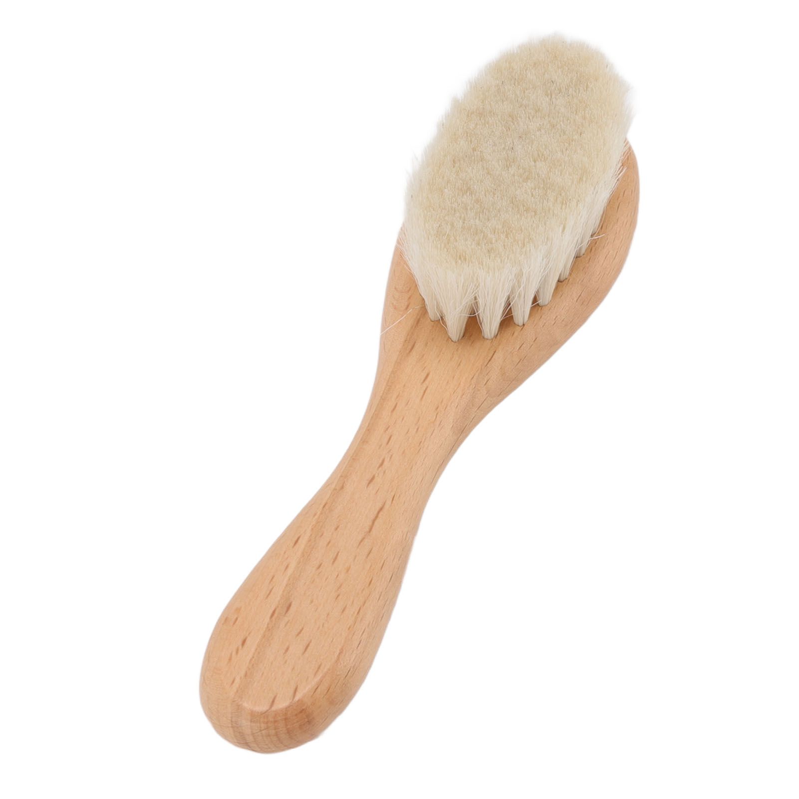 Baby Hair Wool Brush Soft Bristles Styling Beard Brush Baby Bathing Cleaning Nursing Wooden Comb Brush - Image 4