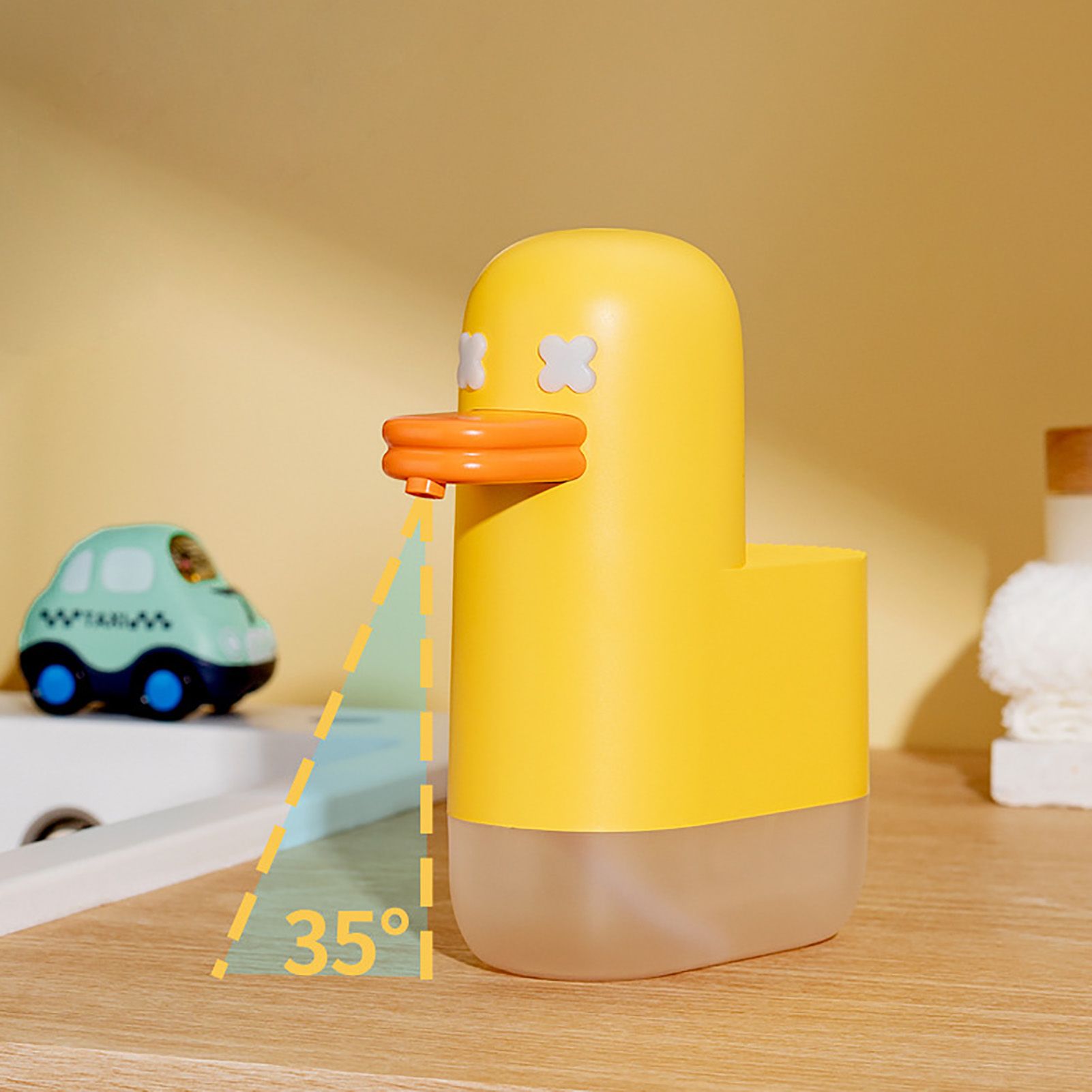 Automatic Foam Soap Dispenser USB Rechargeable Touchless Infrared Sensor Liquid Soap Dispenser for Kitchen Bathroom Duck - Image 8