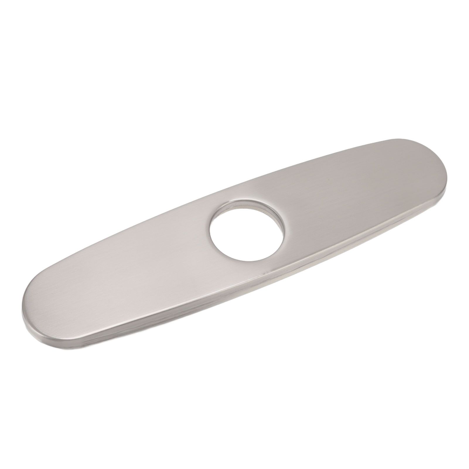 Sink Faucet Hole Cover Deck Plate Brushed 304 Stainless Steel Fishplate Bottom Plate Kitchen Faucet Decorative Panel - Image 1