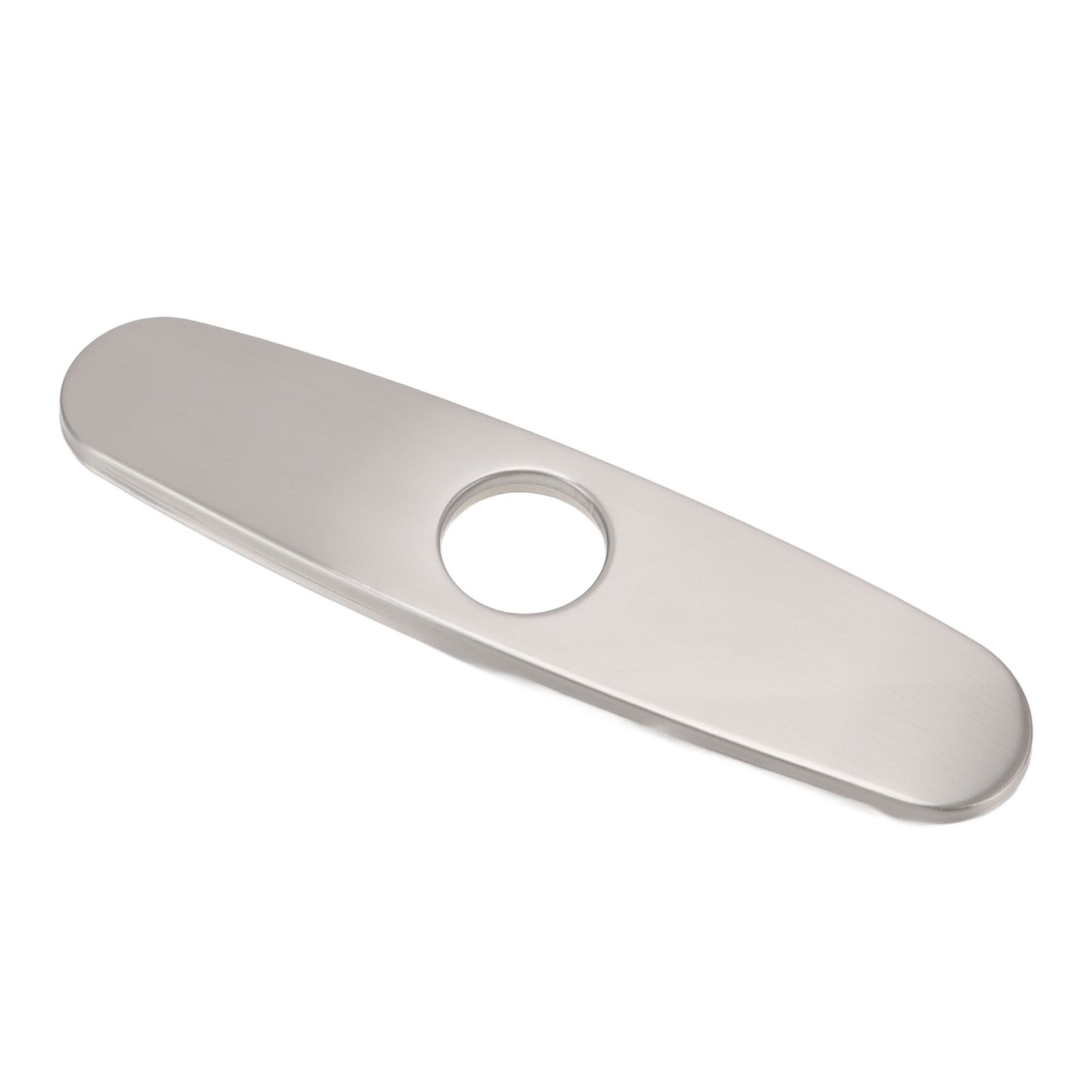 Sink Faucet Hole Cover Deck Plate Brushed 304 Stainless Steel Fishplate Bottom Plate Kitchen Faucet Decorative Panel - Image 5