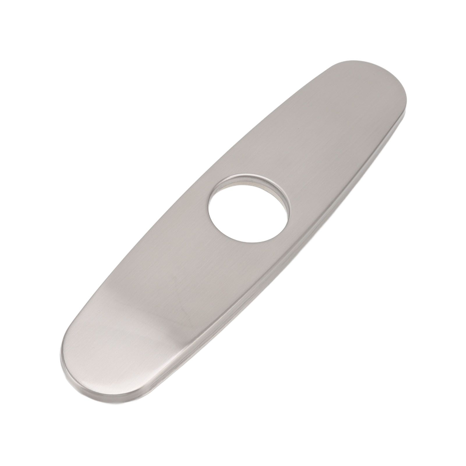 Sink Faucet Hole Cover Deck Plate Brushed 304 Stainless Steel Fishplate Bottom Plate Kitchen Faucet Decorative Panel - Image 7