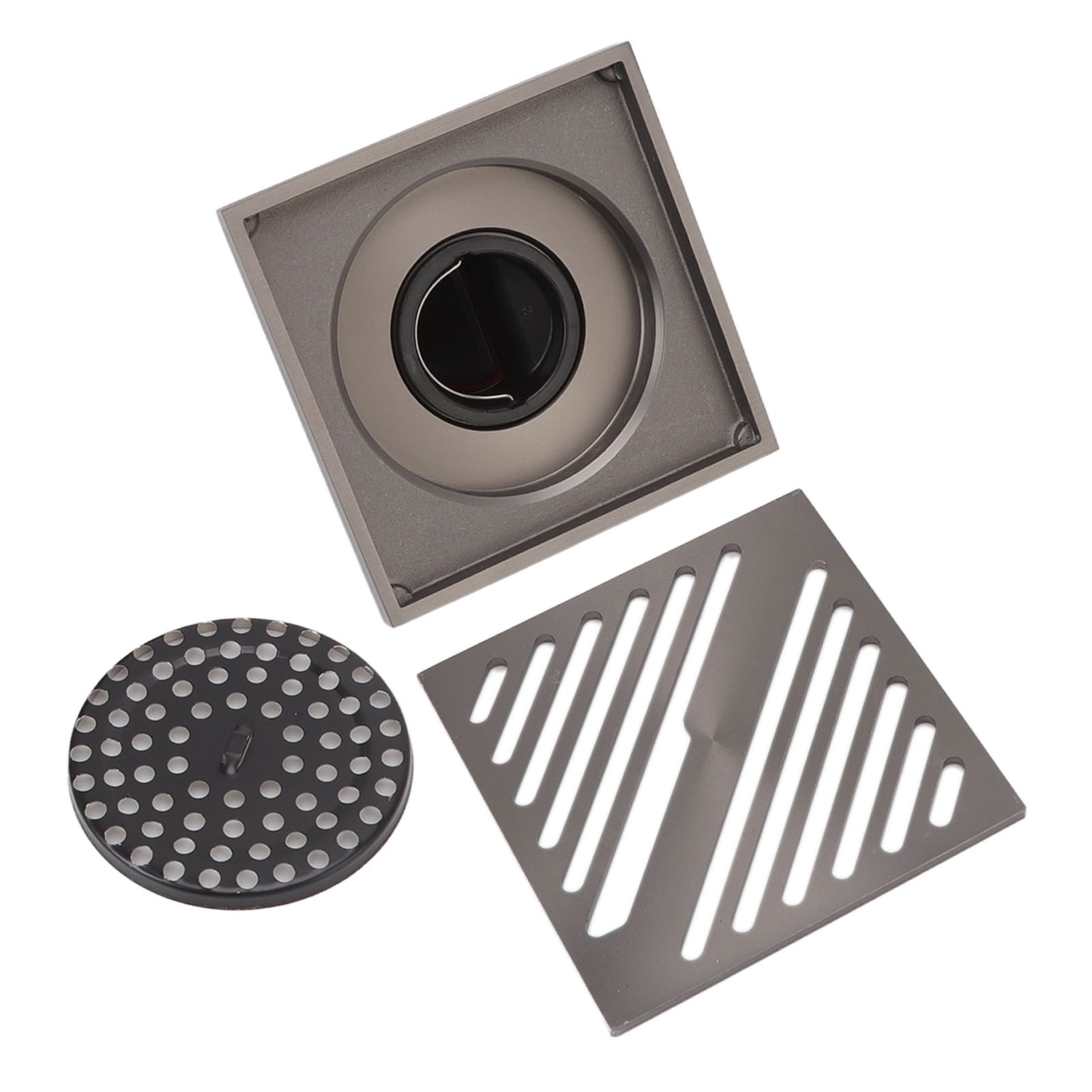 Square Shower Floor Drain Extra Thick Stainless Steel Bathroom Floor Drain for Home Kitchen Accessories Gray - Image 6