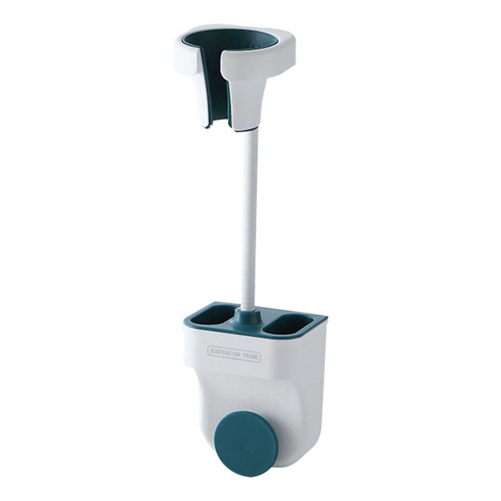 Hair Dryer Holder Wall Mount Punch Free Bracket Support Stand for Bathroom Home Hotel Blue - Image 1