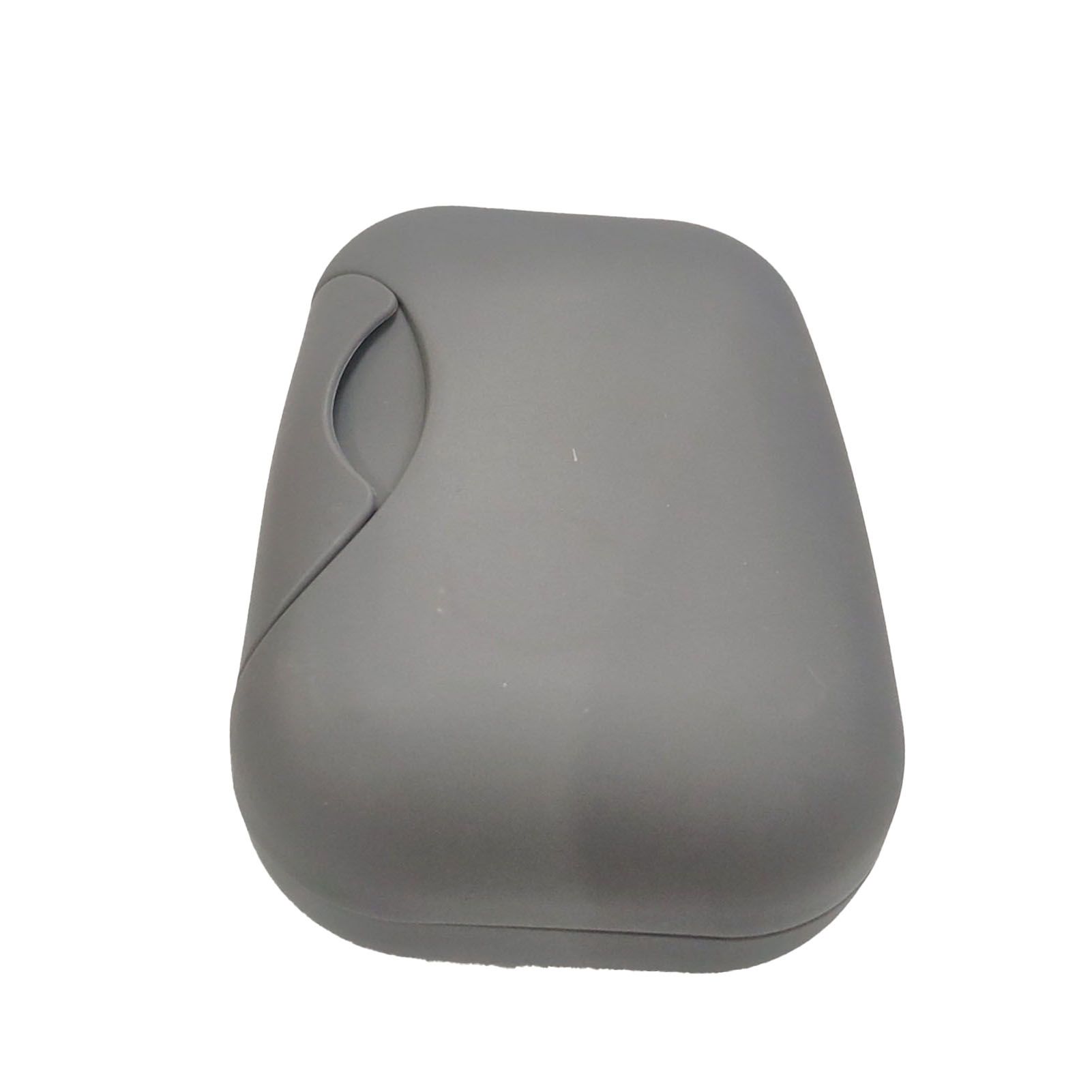 Soap Container Waterproof Washable Grey Portable Soap Case with Lock for Home Ourdoor Travelling - Image 3
