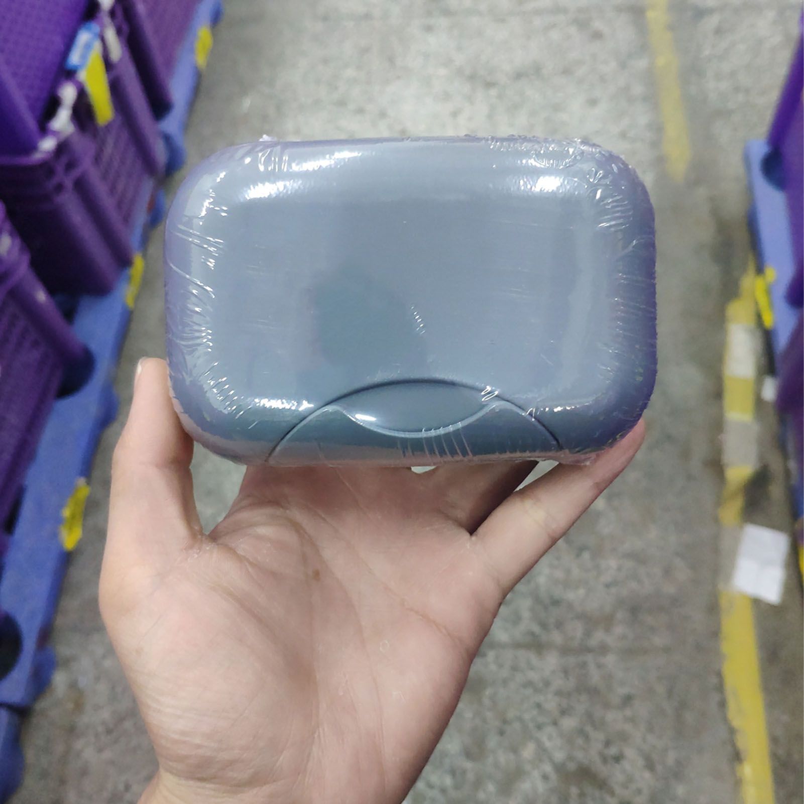 Soap Container Waterproof Washable Grey Portable Soap Case with Lock for Home Ourdoor Travelling - Image 8