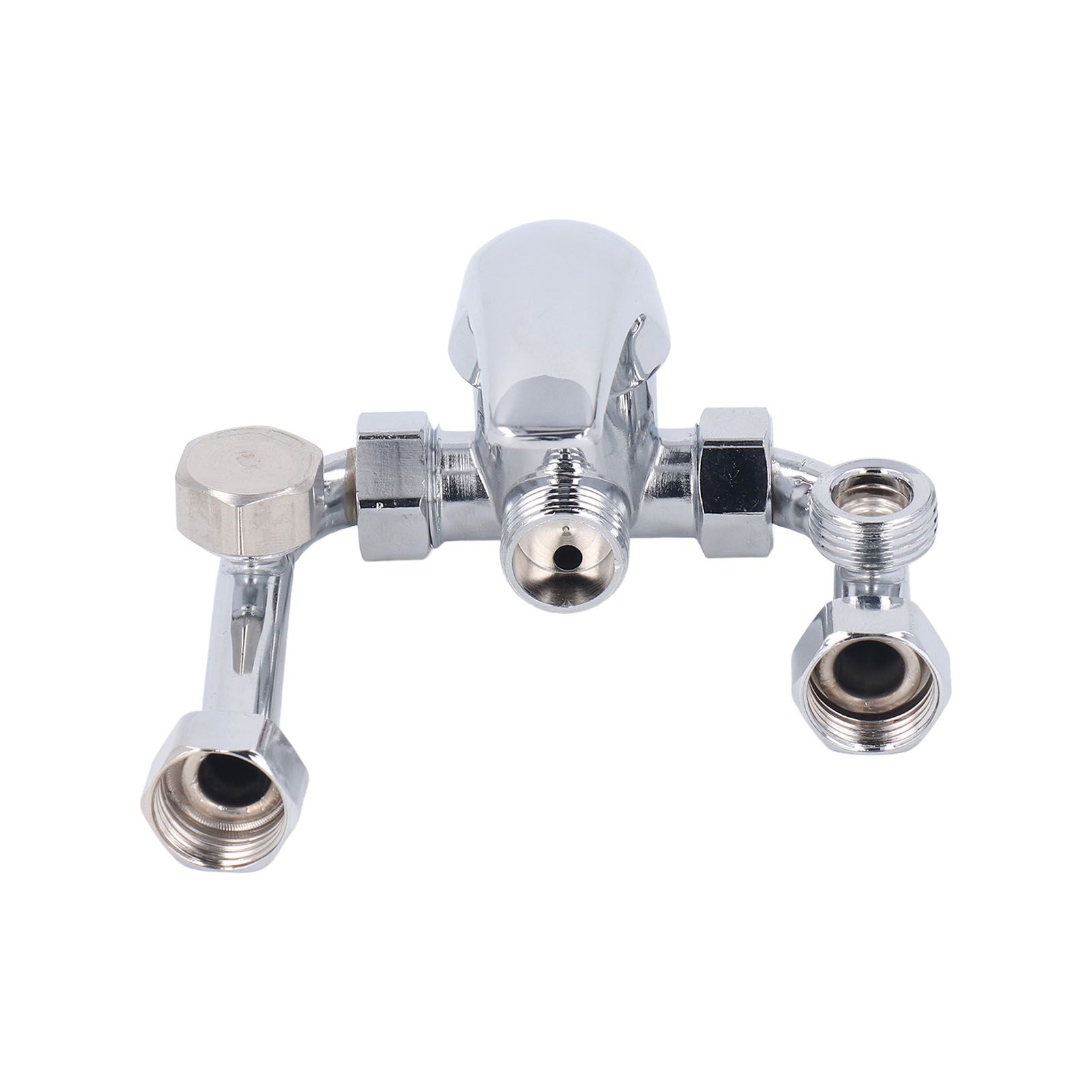 Copper Electric Water Heater Mixing Valve Surface Mounted U Bend Cold Hot Switch Shower Tap Water Inlet Universal Parts G1/2in - Image 4