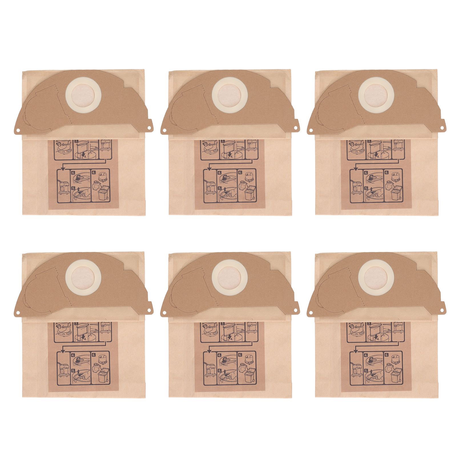 Vacuum Cleaner Paper Garbage Dust Bag for Karcher WD2250 A2004 A2054 MV2 Vacuum Cleaner - Image 1