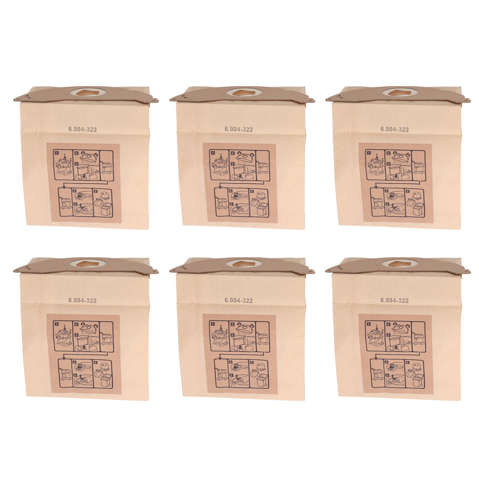 Vacuum Cleaner Paper Garbage Dust Bag for Karcher WD2250 A2004 A2054 MV2 Vacuum Cleaner - Image 7
