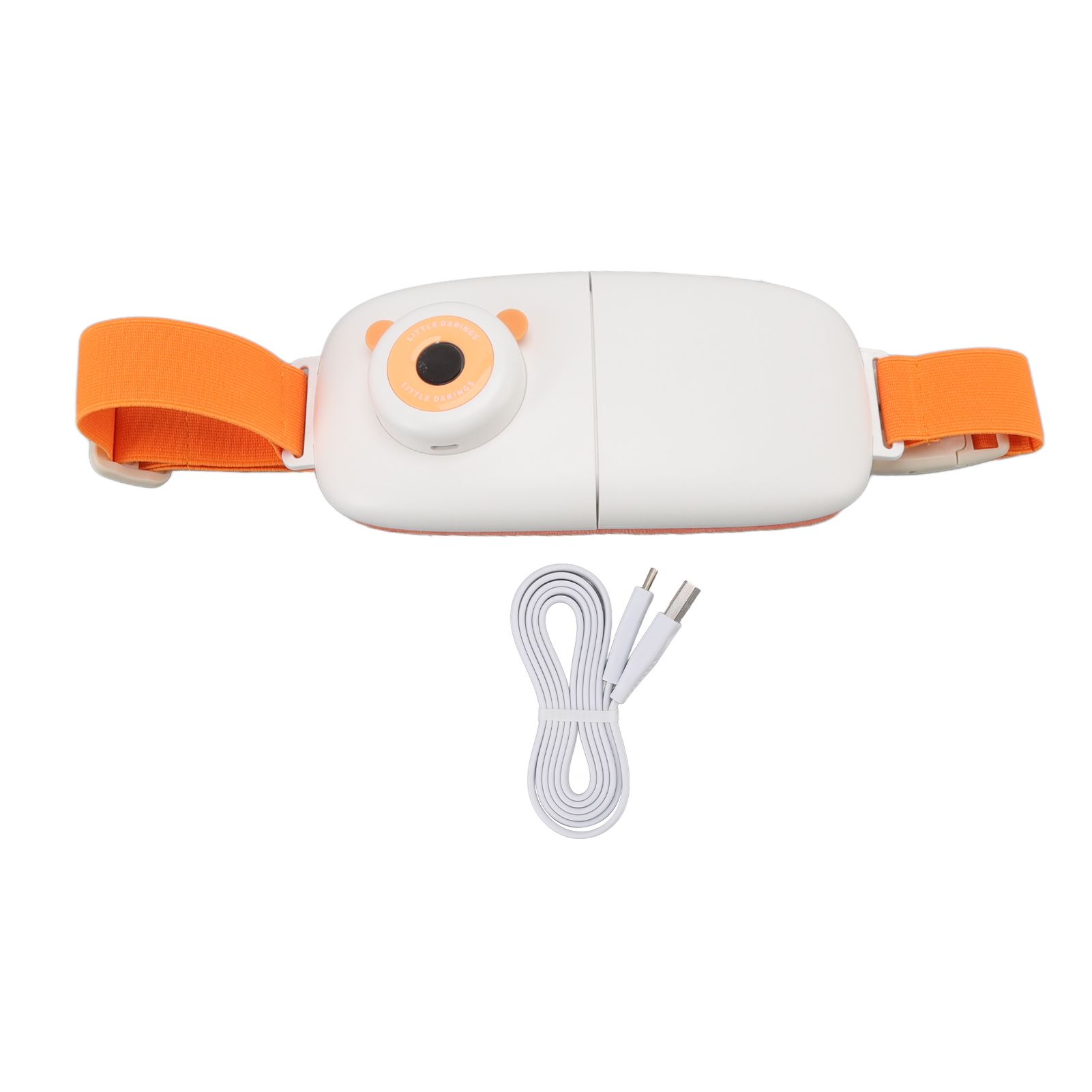 Foldable Menstrual Pain Belt Digital Display USB Charging Fast Heating Waist Warming Belt for Women Orange - Image 1