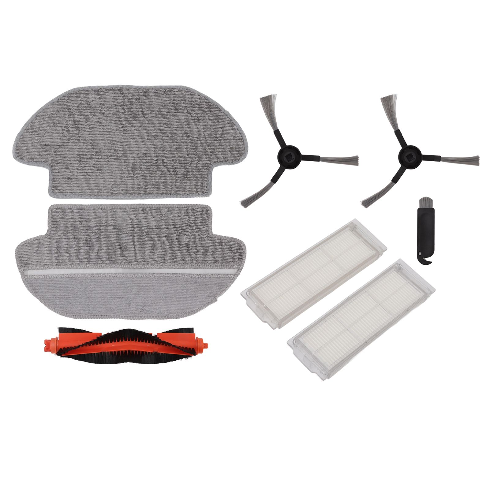 Vacuum Cleaner Main Roller Brush Kit with Side Brush Mop Cloth Filter for Conga 3290 3490 3690 for Proscenic M6 Pro - Image 1
