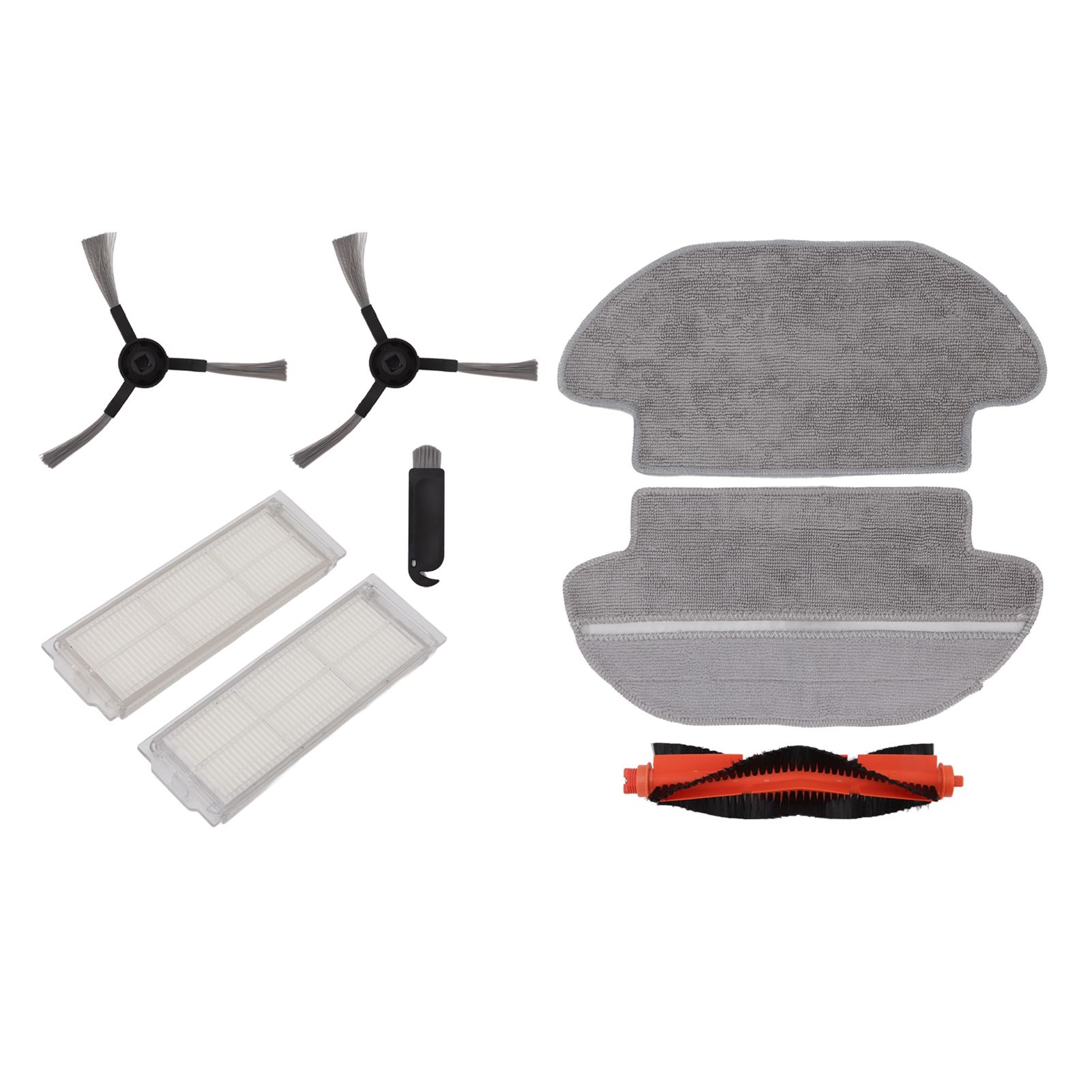 Vacuum Cleaner Main Roller Brush Kit with Side Brush Mop Cloth Filter for Conga 3290 3490 3690 for Proscenic M6 Pro - Image 2
