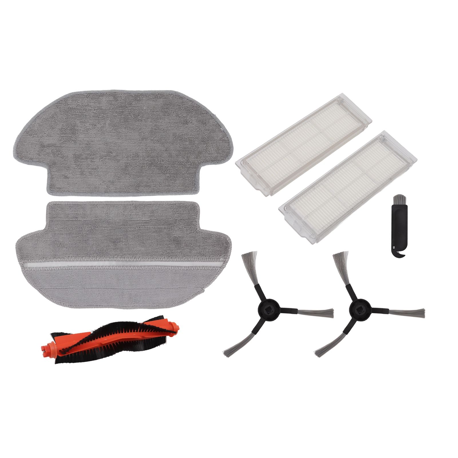 Vacuum Cleaner Main Roller Brush Kit with Side Brush Mop Cloth Filter for Conga 3290 3490 3690 for Proscenic M6 Pro - Image 3