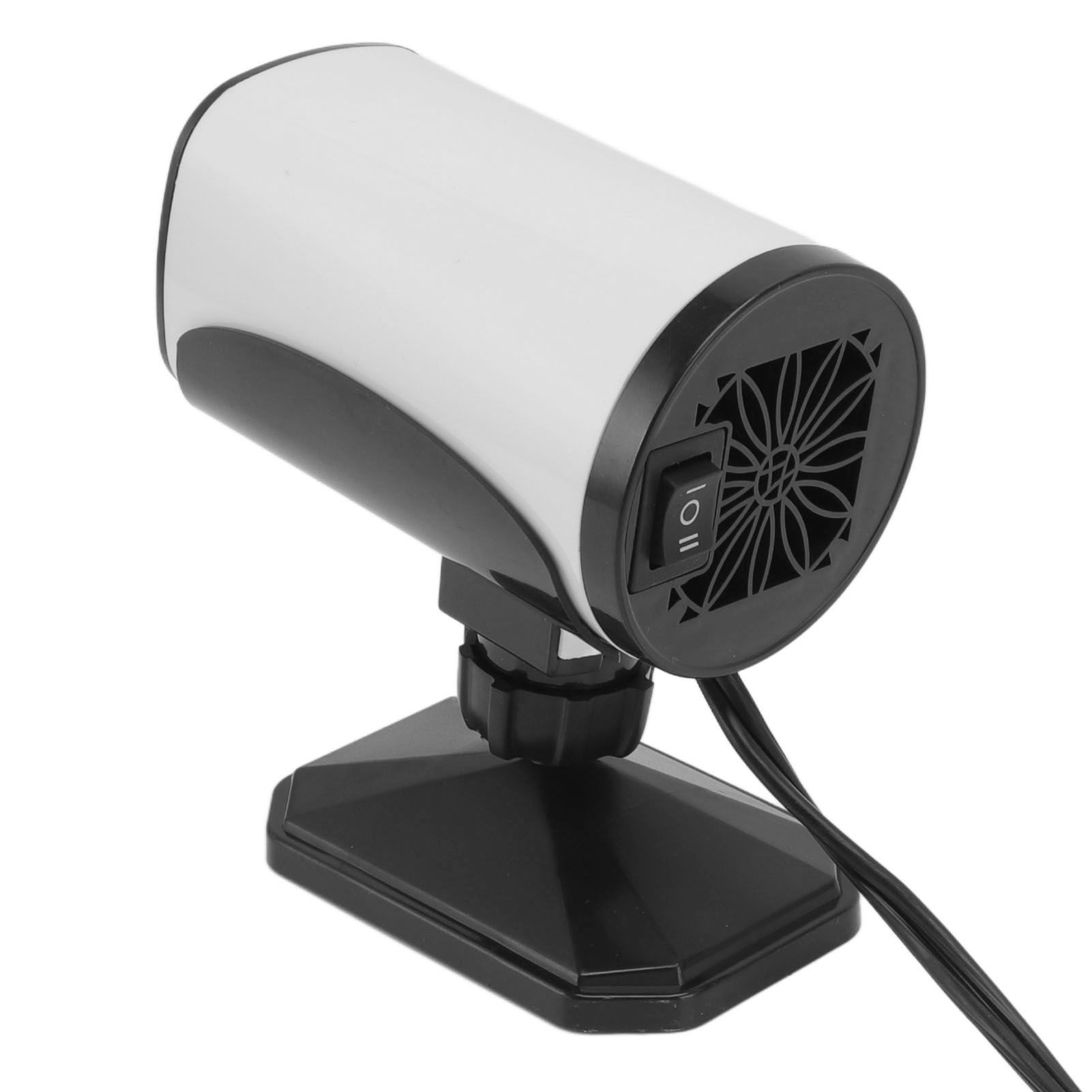 150W Car Heater 2 Modes Warming Cooling 360 Degree Rotation Portable Car Defroster Defogger 12V White - Image 7