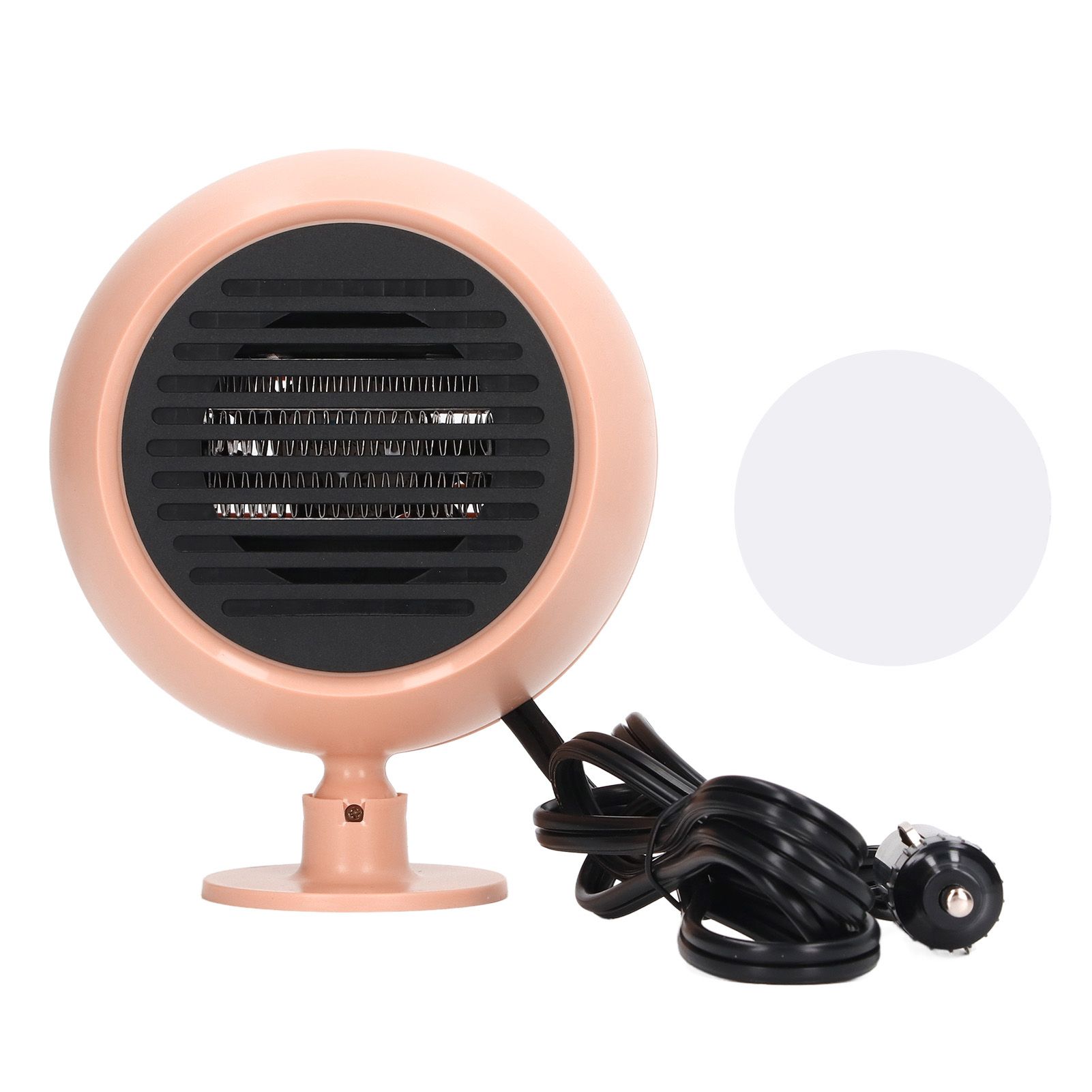 Car Heater Multi Angle Rotation Planetary Car Heater Portable Windshield Defogger Defroster Pink 12V - Image 1