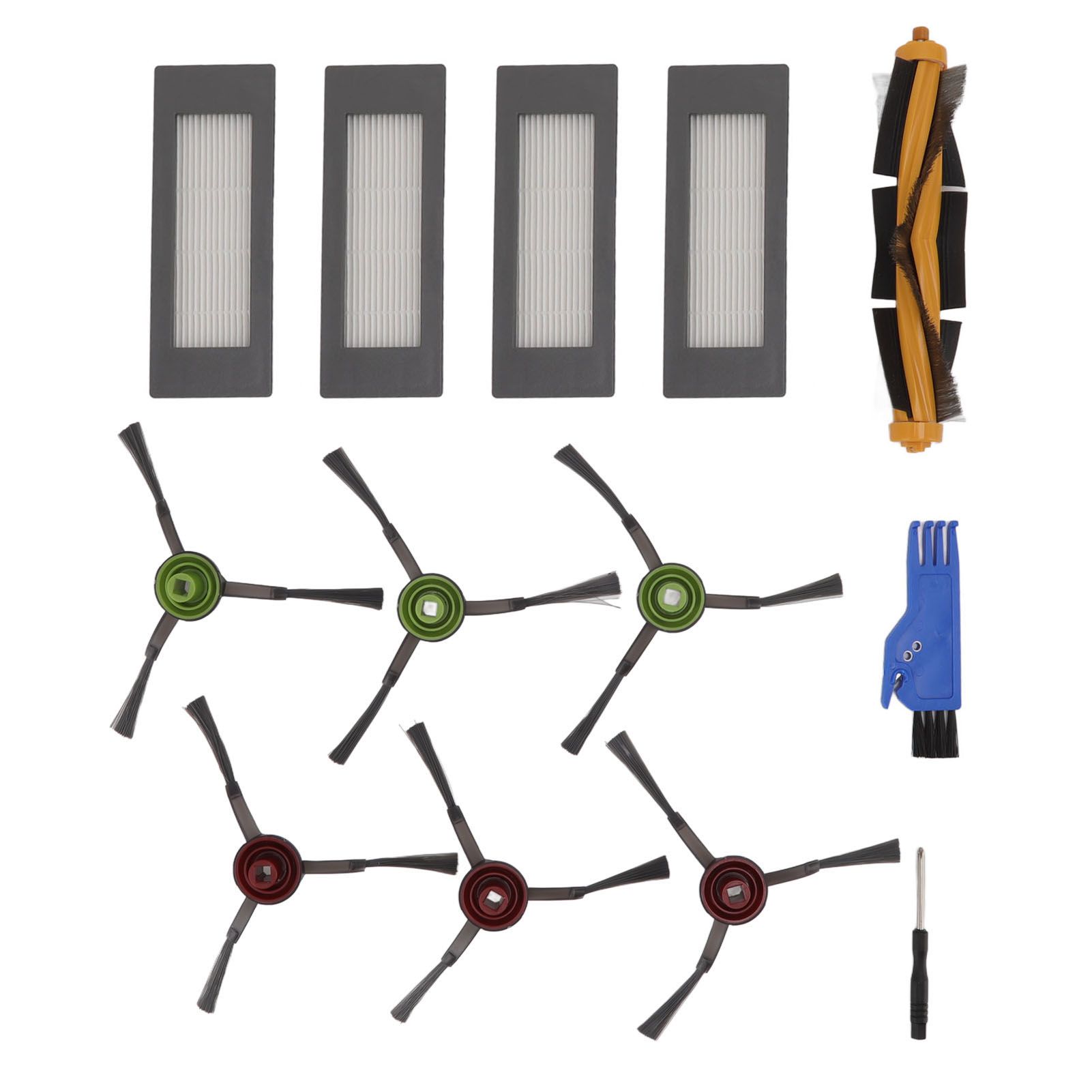 Sweeper Replacement Accessories for Yeedi VAC VACmax VAC Station Main Brush Side Brush Filter Screwdriver Kit - Image 1