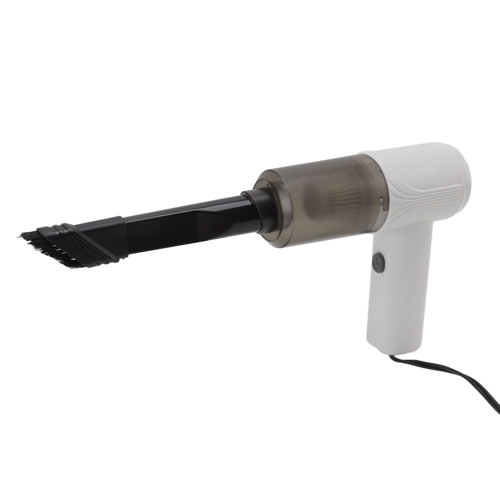 Car Vacuum Cleaner 360° Cleaning Washable Filter Screen Portable Handheld Vacuum Cleaner Inflator 12V White - Image 7