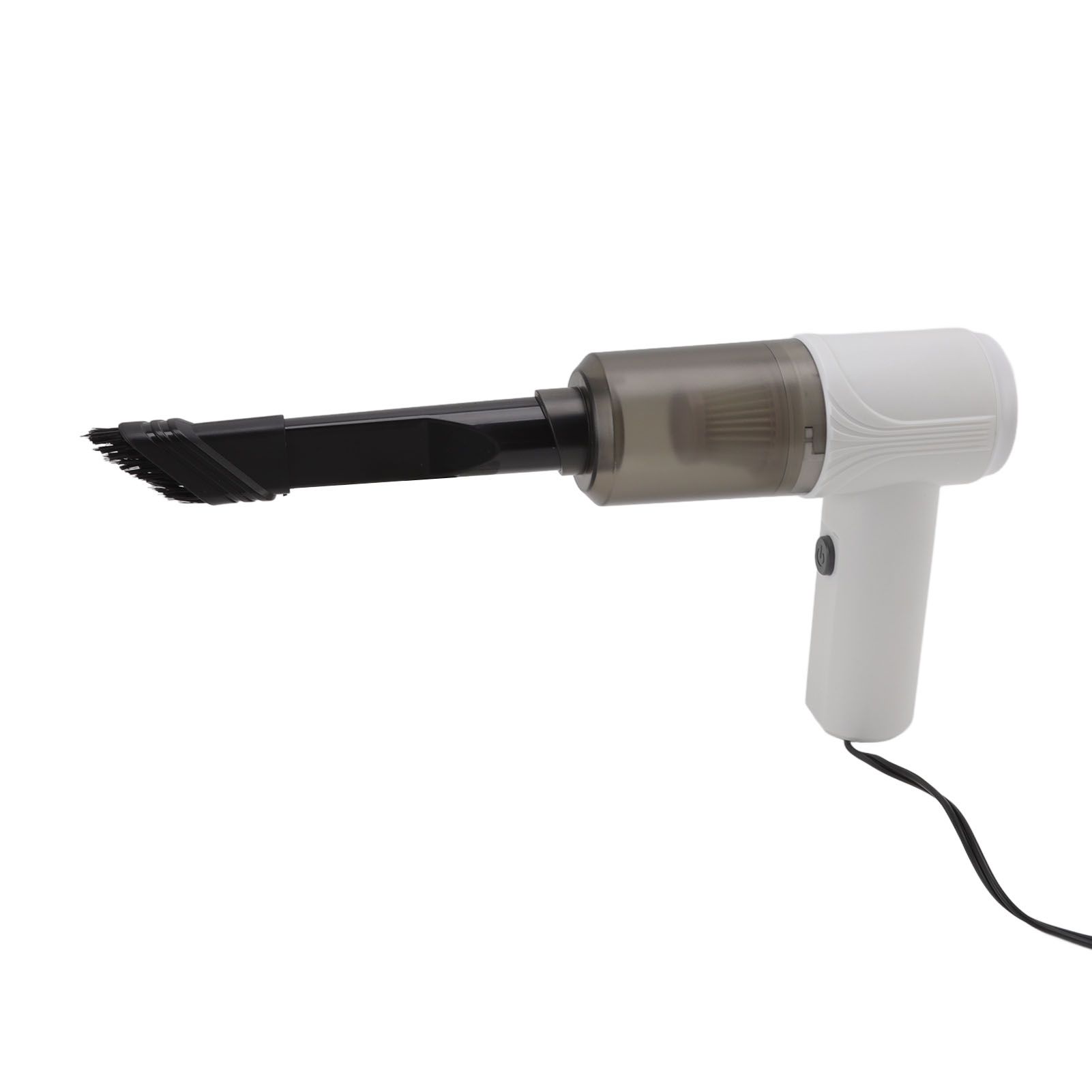 Car Vacuum Cleaner 360° Cleaning Washable Filter Screen Portable Handheld Vacuum Cleaner Inflator 12V White - Image 8