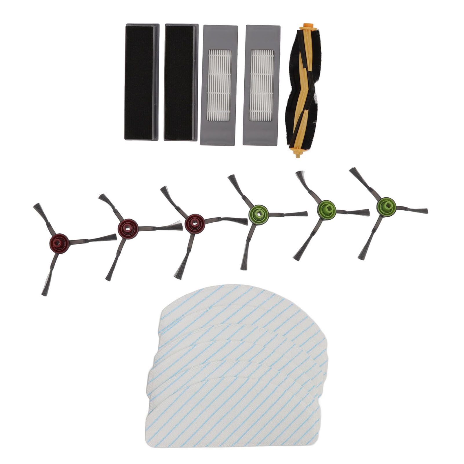 Replacement Accessories Kit for Yeedi Vac 2pro Robot Cleaner Main Side Brush with Filter and Mopping Cloths Set - Image 8