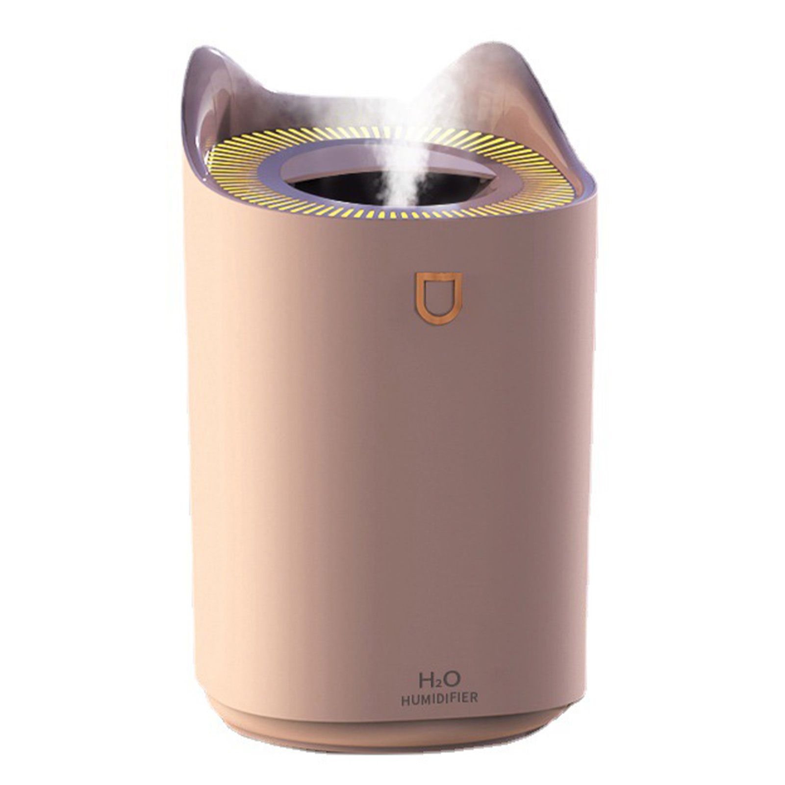 2L Air Humidifier USB Deep Hydration Fine Spout Multifunction Desk Humidifier Ambient Light for Office Pink - Image 4
