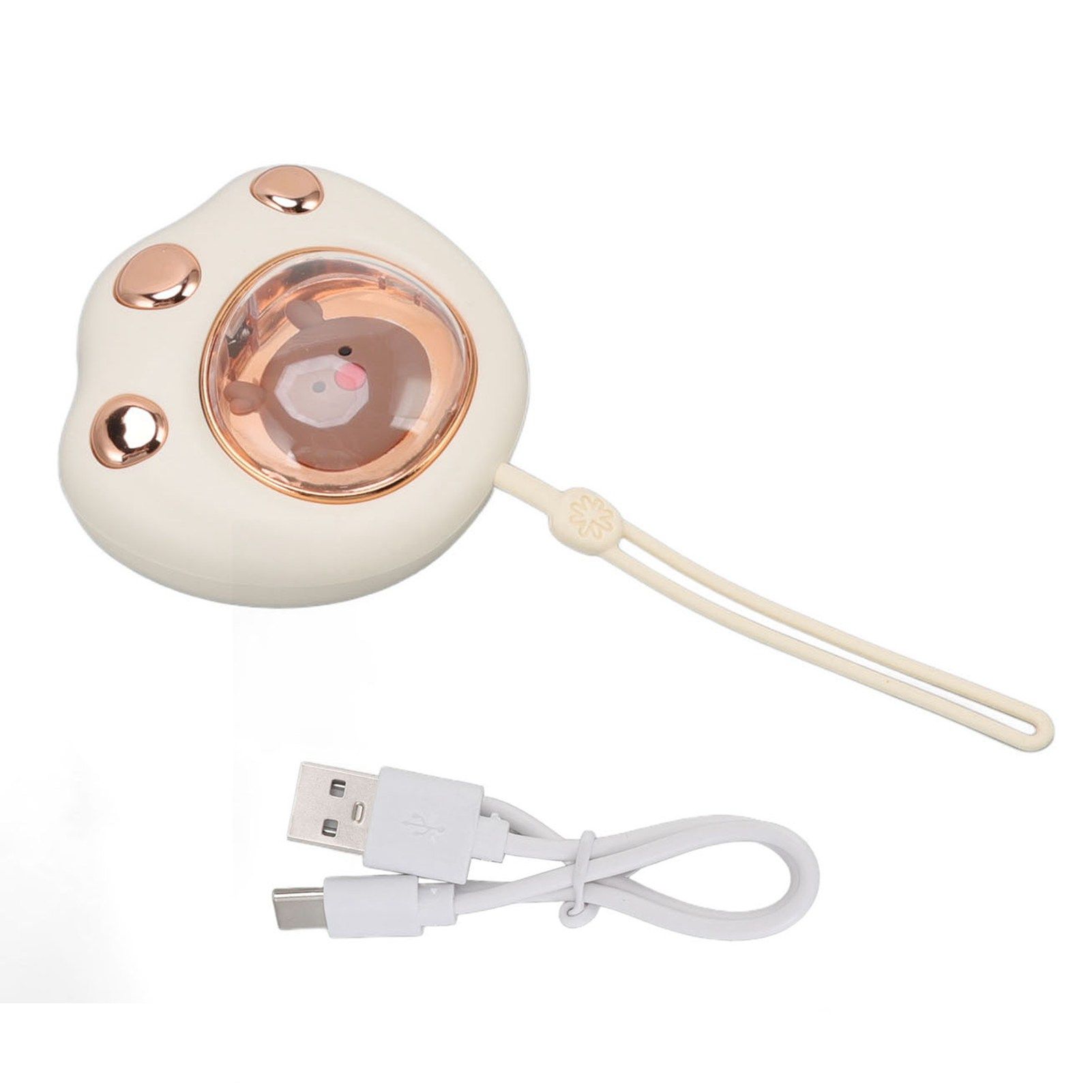 Rechargeable Hand Warmer Cat Paw 5W 5V 1A USB Charging 2 Levels Adjustable Quick Heat Hand Warmer Power Bank - Image 1