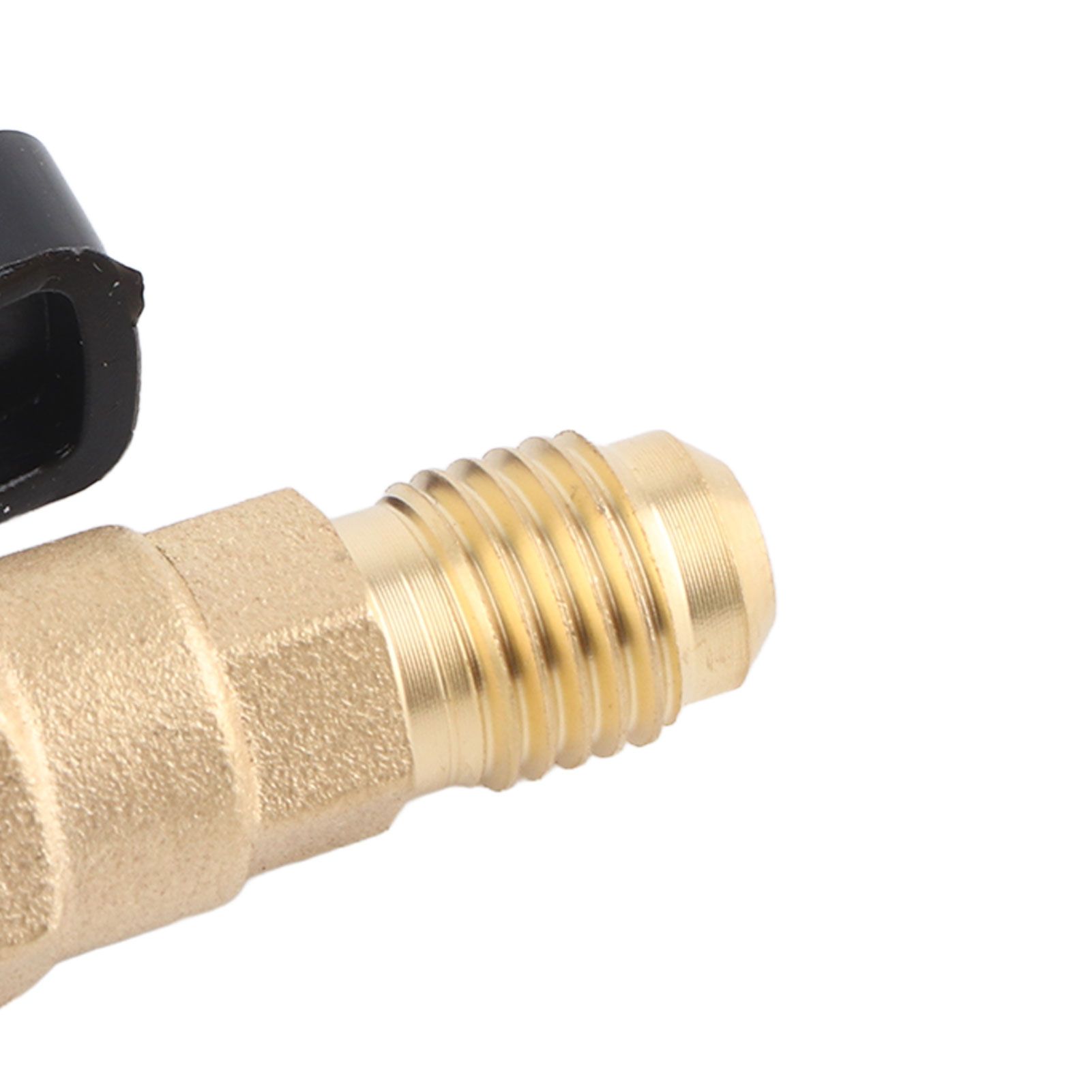 AC Air Conditioning Refrigeration Valve Refrigerant Liquid Hose Ball Valve Adapter Yellow - Image 7