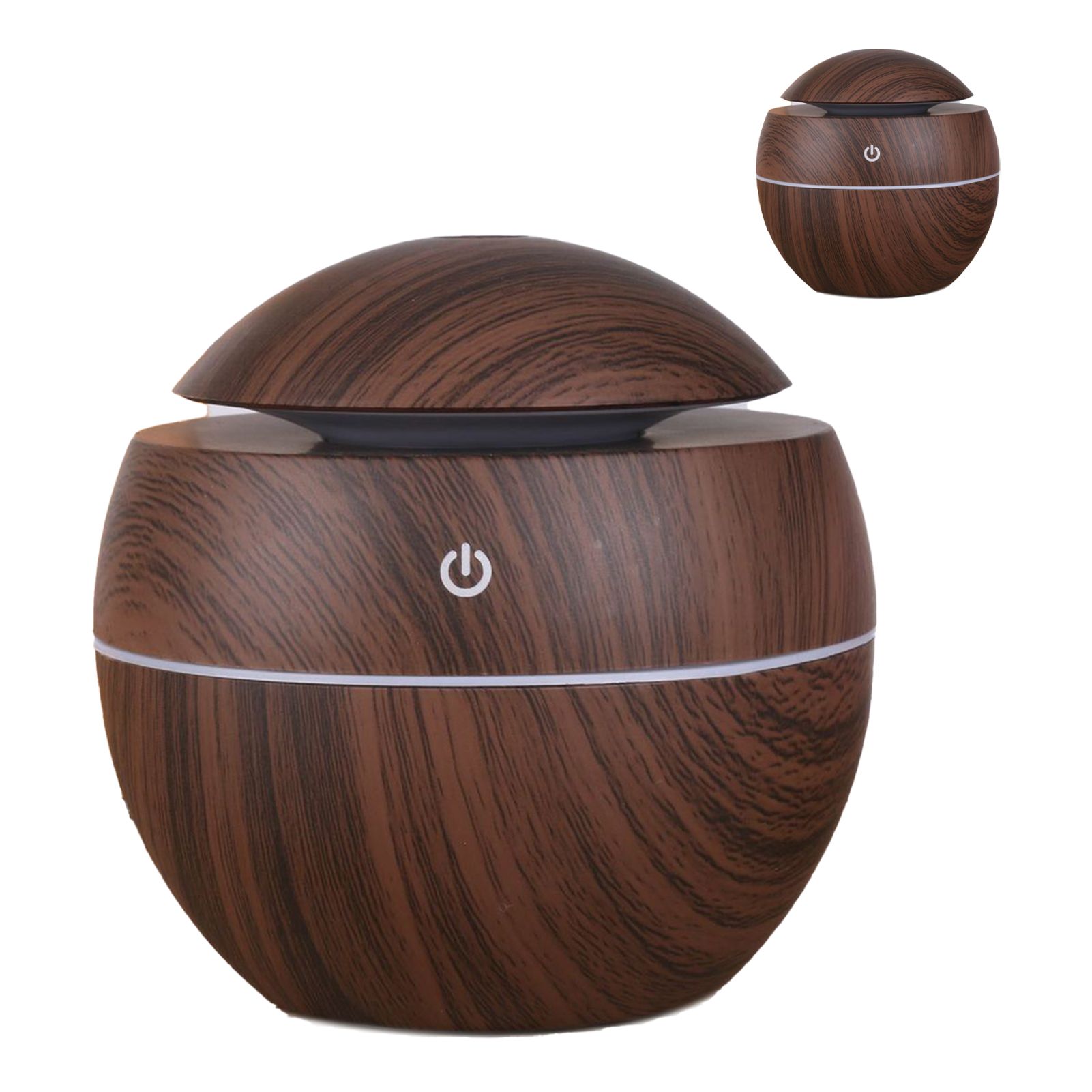 Wood Grain Humidifier Compact Portable 5V 2W USB Humidifier for Bedrooms Living Rooms Office Car - Image 4