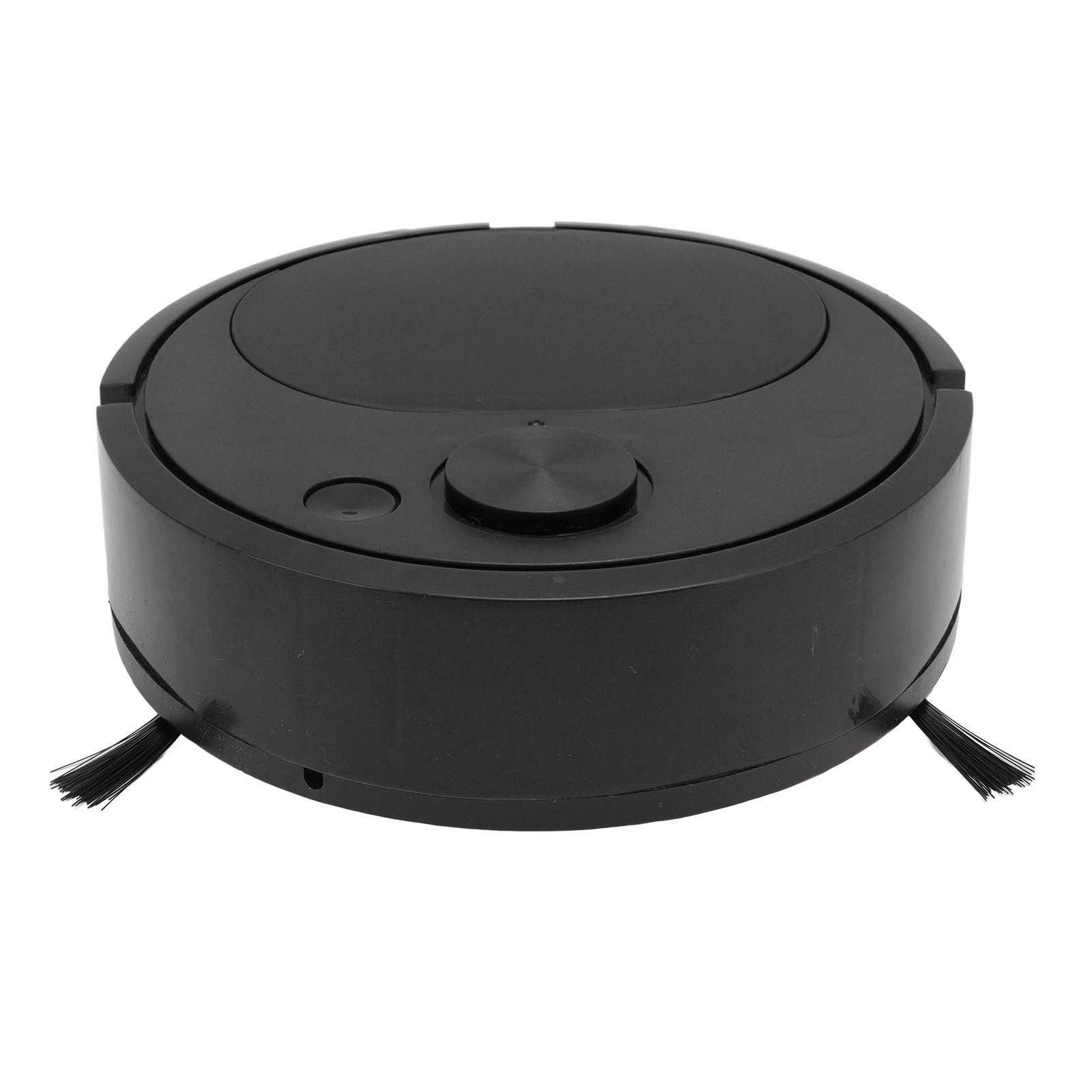 Robot Vacuum Cleaner Multifunctional USB Charging Mini Smart Sweeping Robot for Wooden Flooring Tile Carpet Black - Image 2