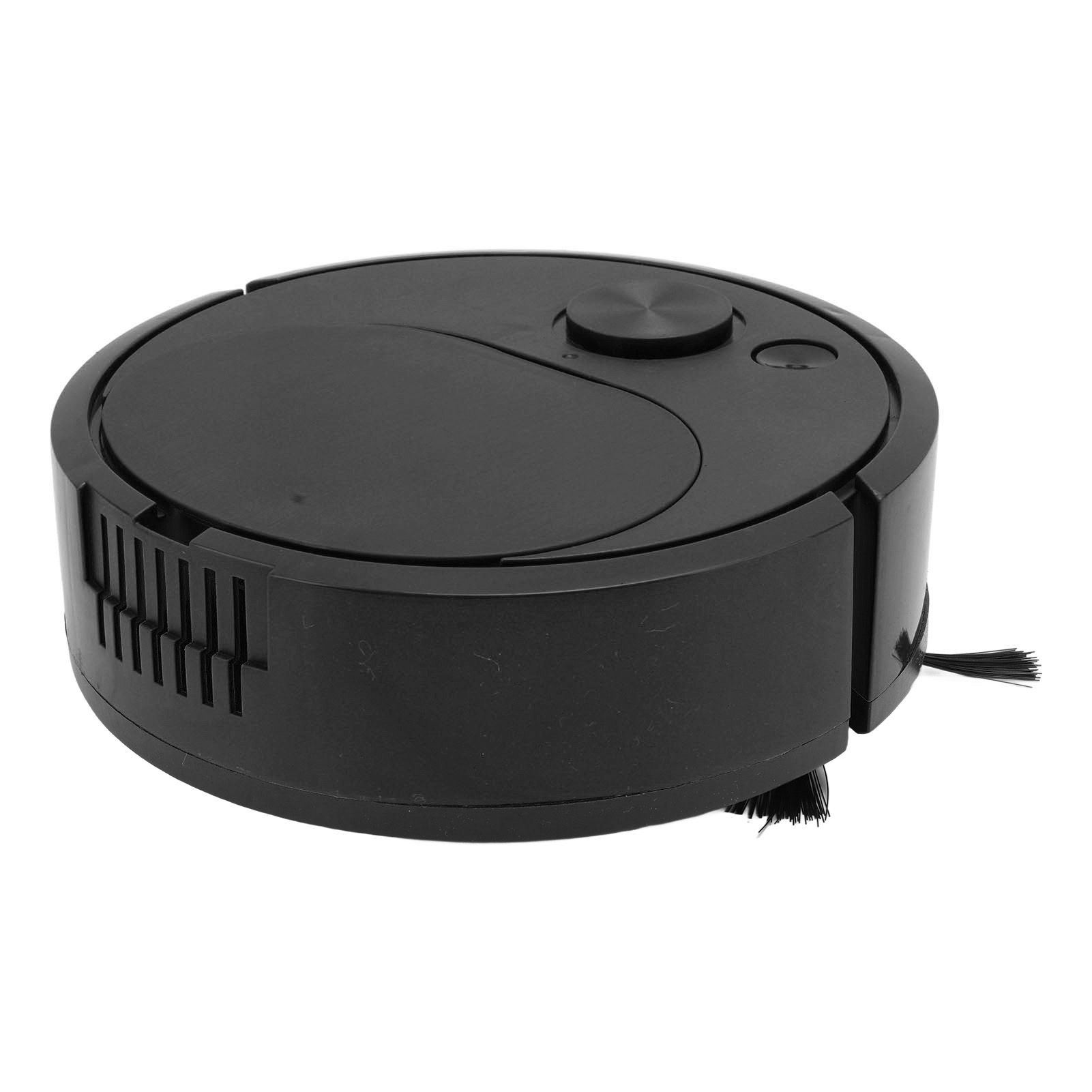 Robot Vacuum Cleaner Multifunctional USB Charging Mini Smart Sweeping Robot for Wooden Flooring Tile Carpet Black - Image 3