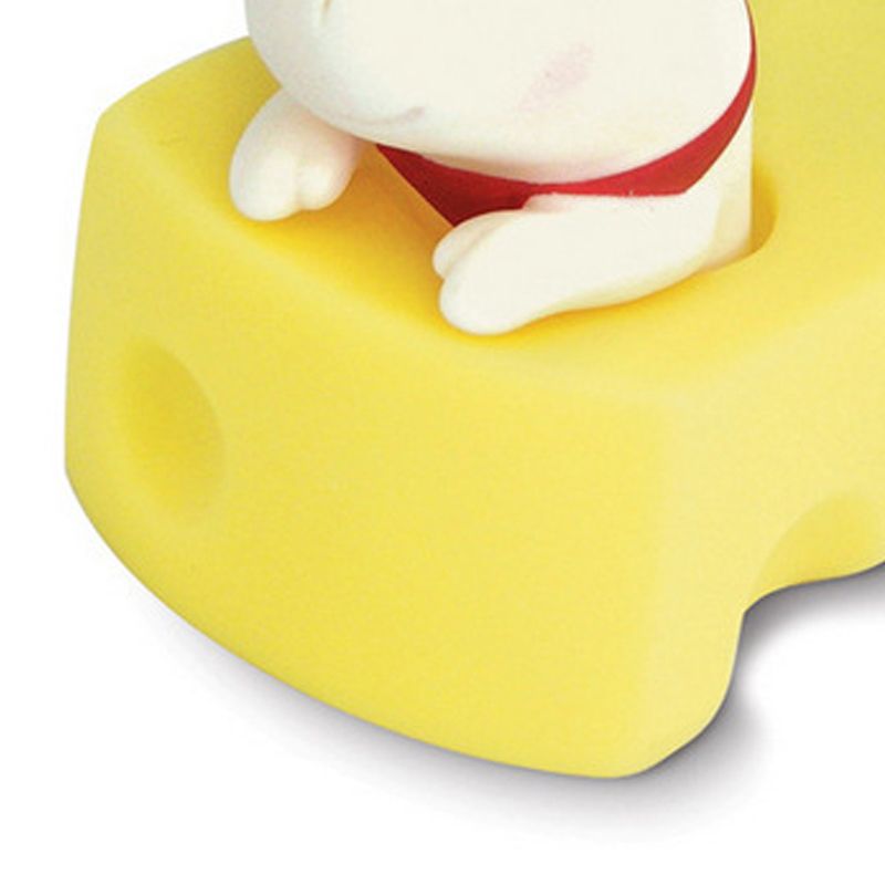 Cartoon Door Stopper Cute Animal Shaped Punch Free Decorative Door Wedge for Home Office White Mouse - Image 4