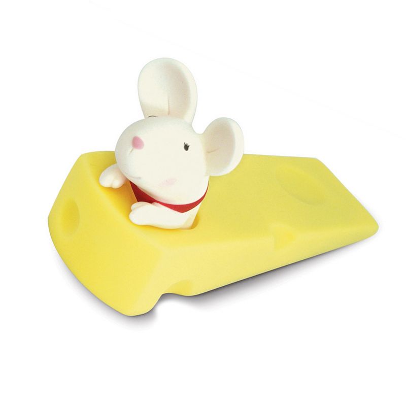 Cartoon Door Stopper Cute Animal Shaped Punch Free Decorative Door Wedge for Home Office White Mouse - Image 7