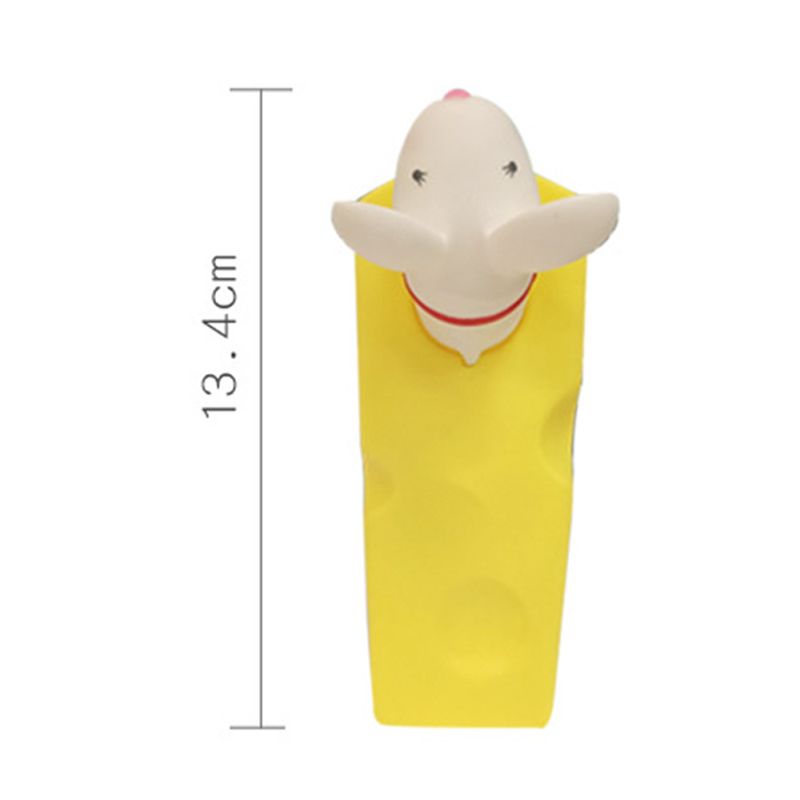 Cartoon Door Stopper Cute Animal Shaped Punch Free Decorative Door Wedge for Home Office White Mouse - Image 8