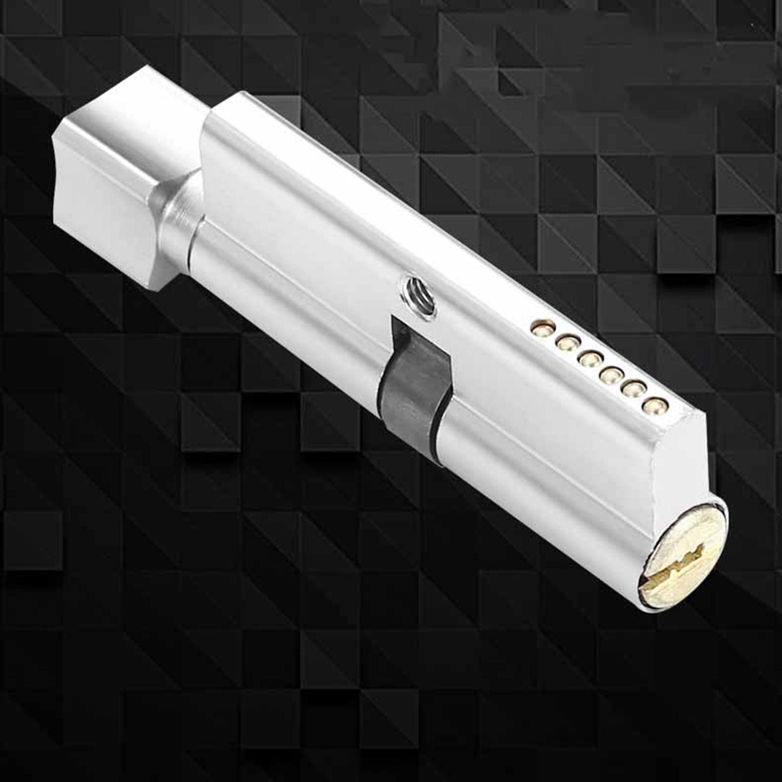 Keyed Entry Door Lock Silent Double Latch Irregular Stainless Steel Door Handle Lock for Bedroom Hotel Balcony - Image 7