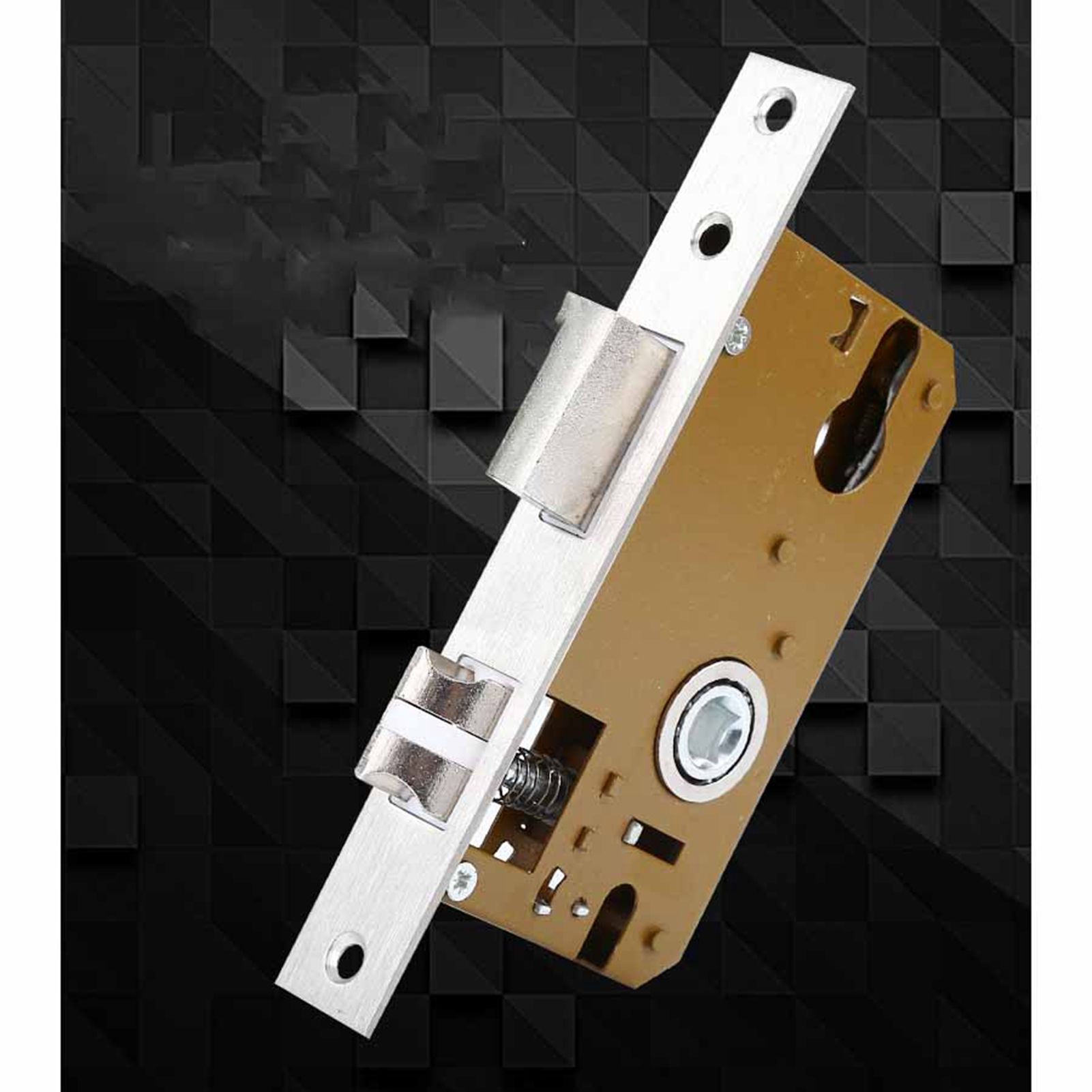 Keyed Entry Door Lock Silent Double Latch Irregular Stainless Steel Door Handle Lock for Bedroom Hotel Balcony - Image 8