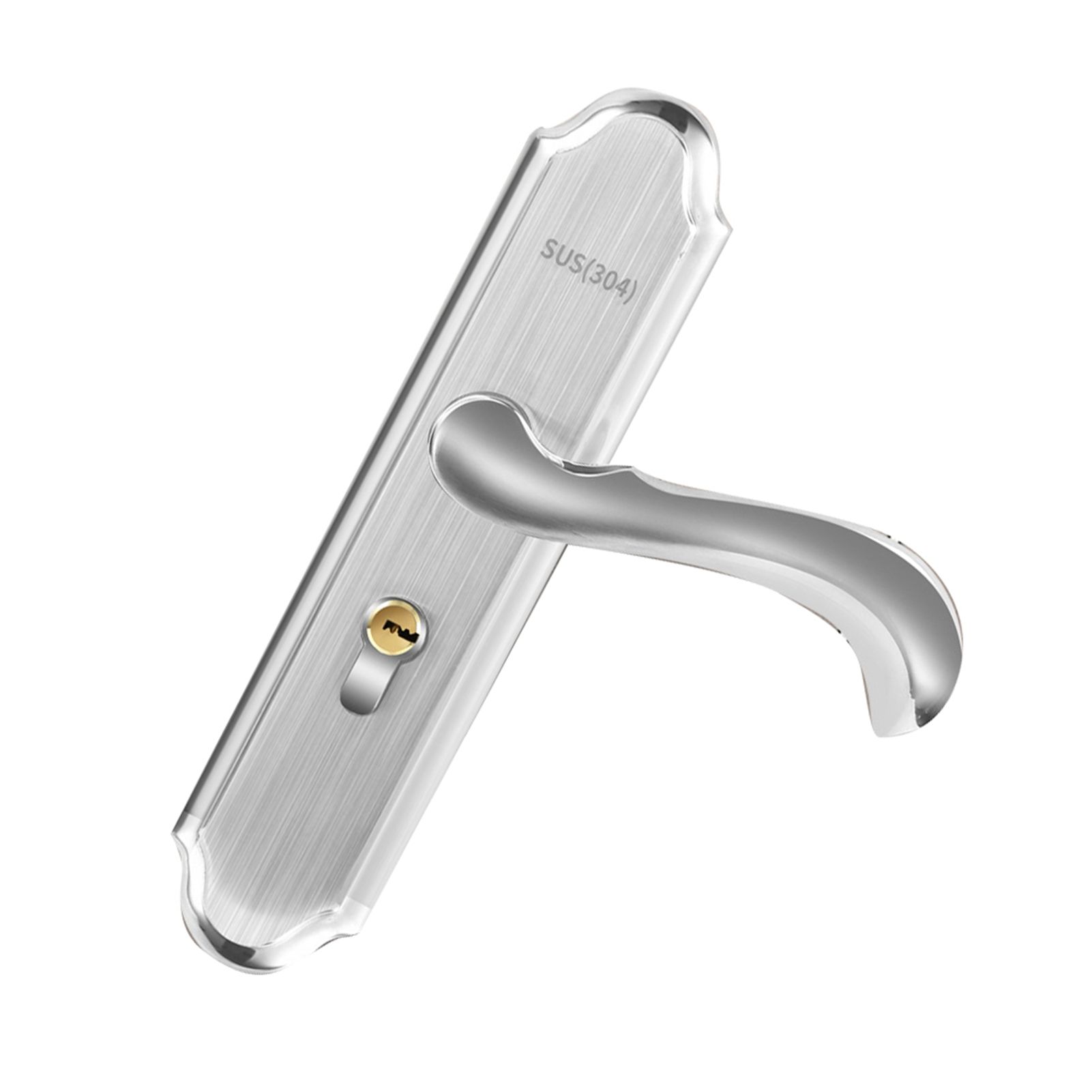 Stainless Steel Handle Door Lock Mechanical Magnetic Security Entry Lever Lock for Bedroom Hotel Balcony - Image 3