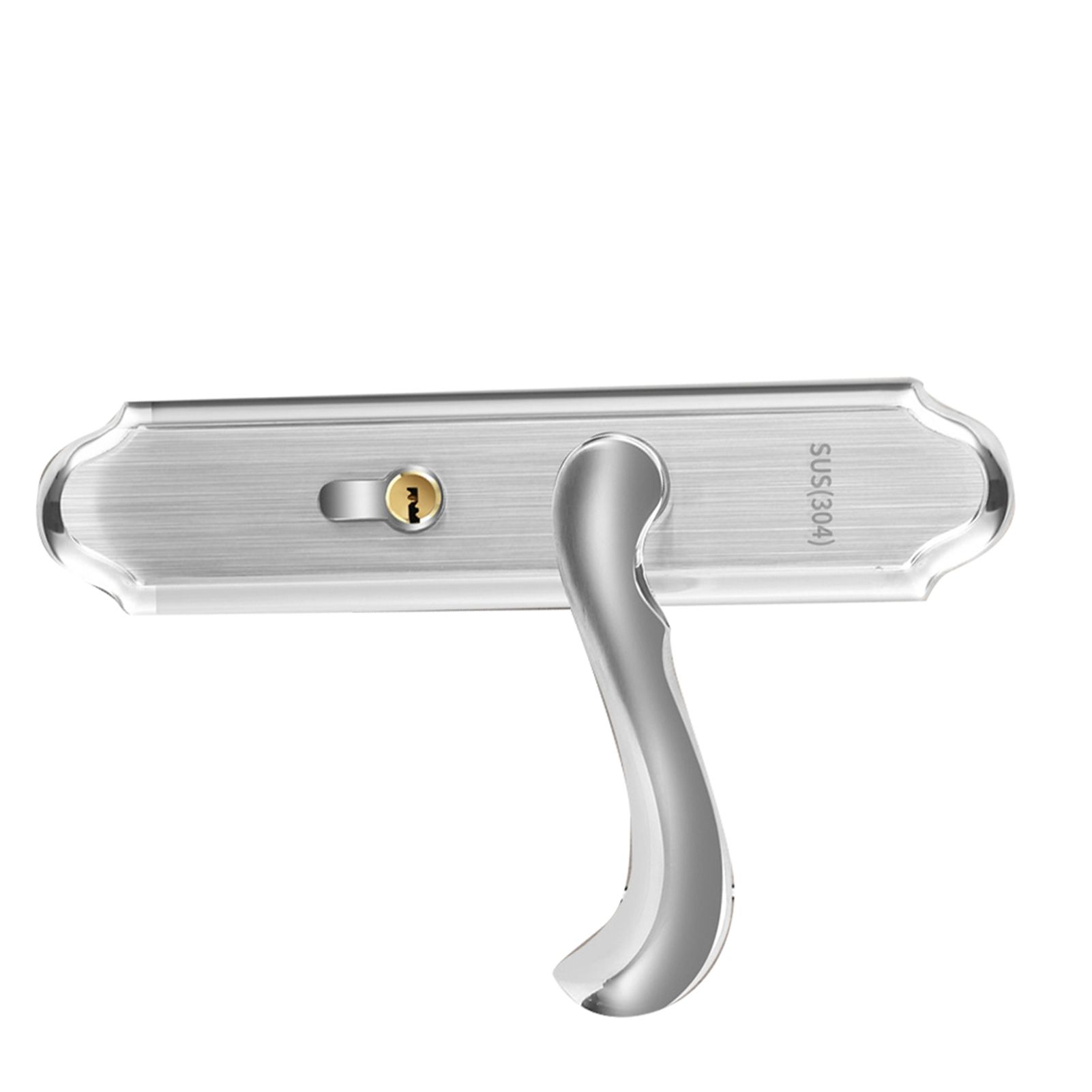 Stainless Steel Handle Door Lock Mechanical Magnetic Security Entry Lever Lock for Bedroom Hotel Balcony - Image 4