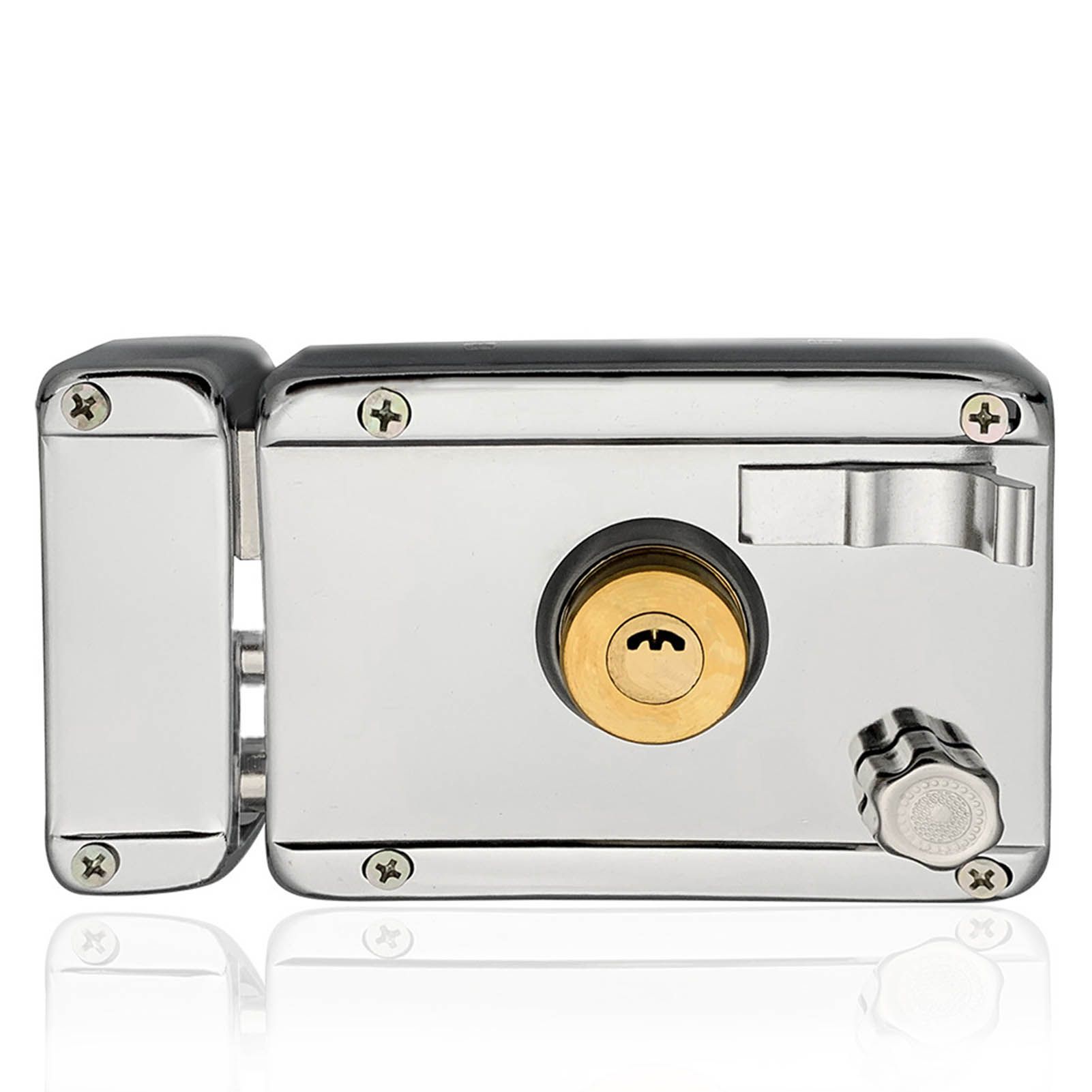 Household Lock Exterior Door Padlocks Gate Insurance Household Lock Kit Vintage Style with Deadbolt Cylinder Key Left Open - Image 4