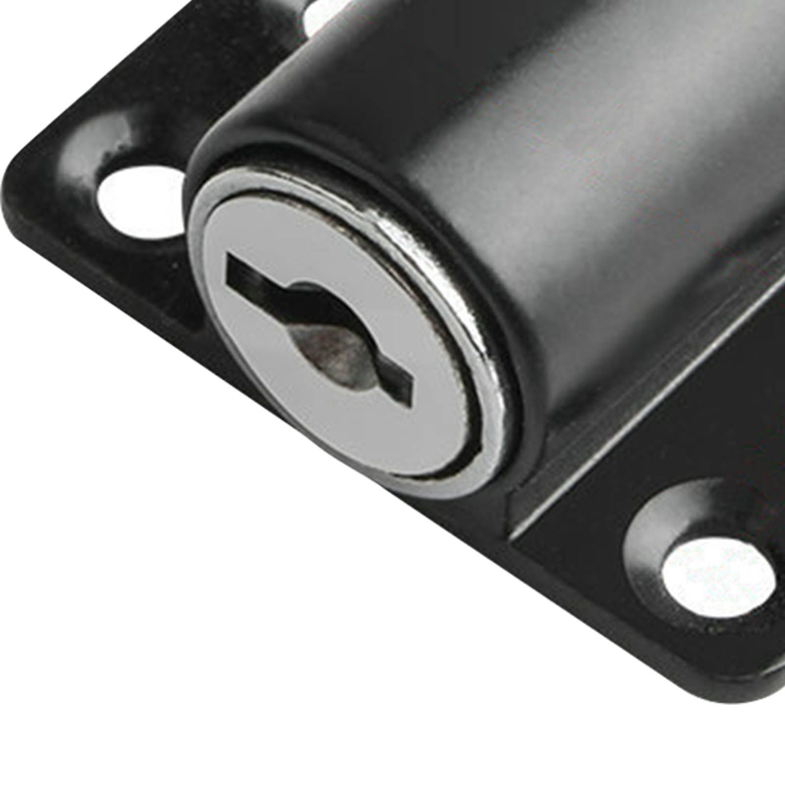 Door Security Lock Anti Theft Alloy Paint Surface with Keys Window Bolt for Home Cabinets Black - Image 7