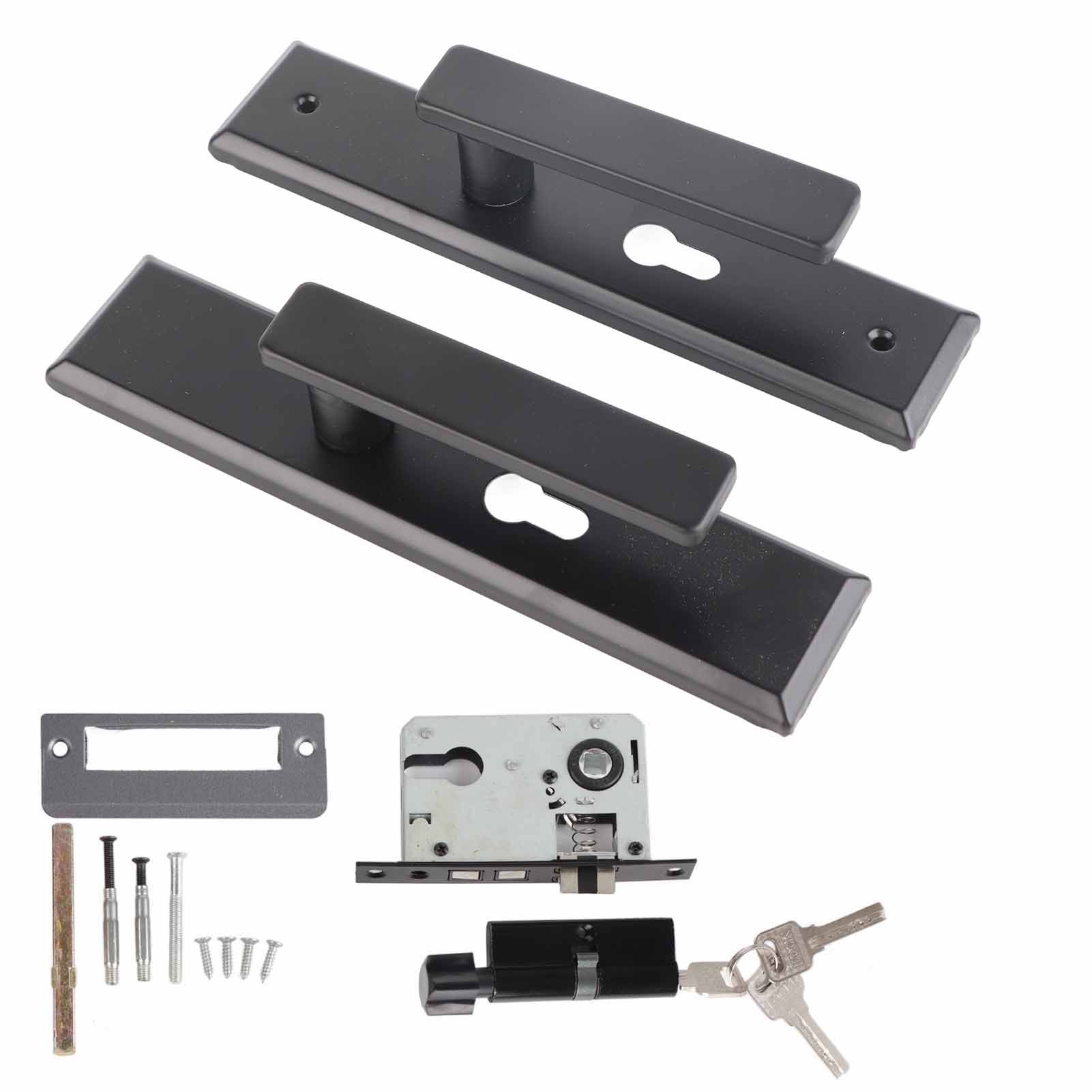 Universal Door Handle Lock Set Aluminum Alloy Mute Bedroom Door Lock for Home Household - Image 2