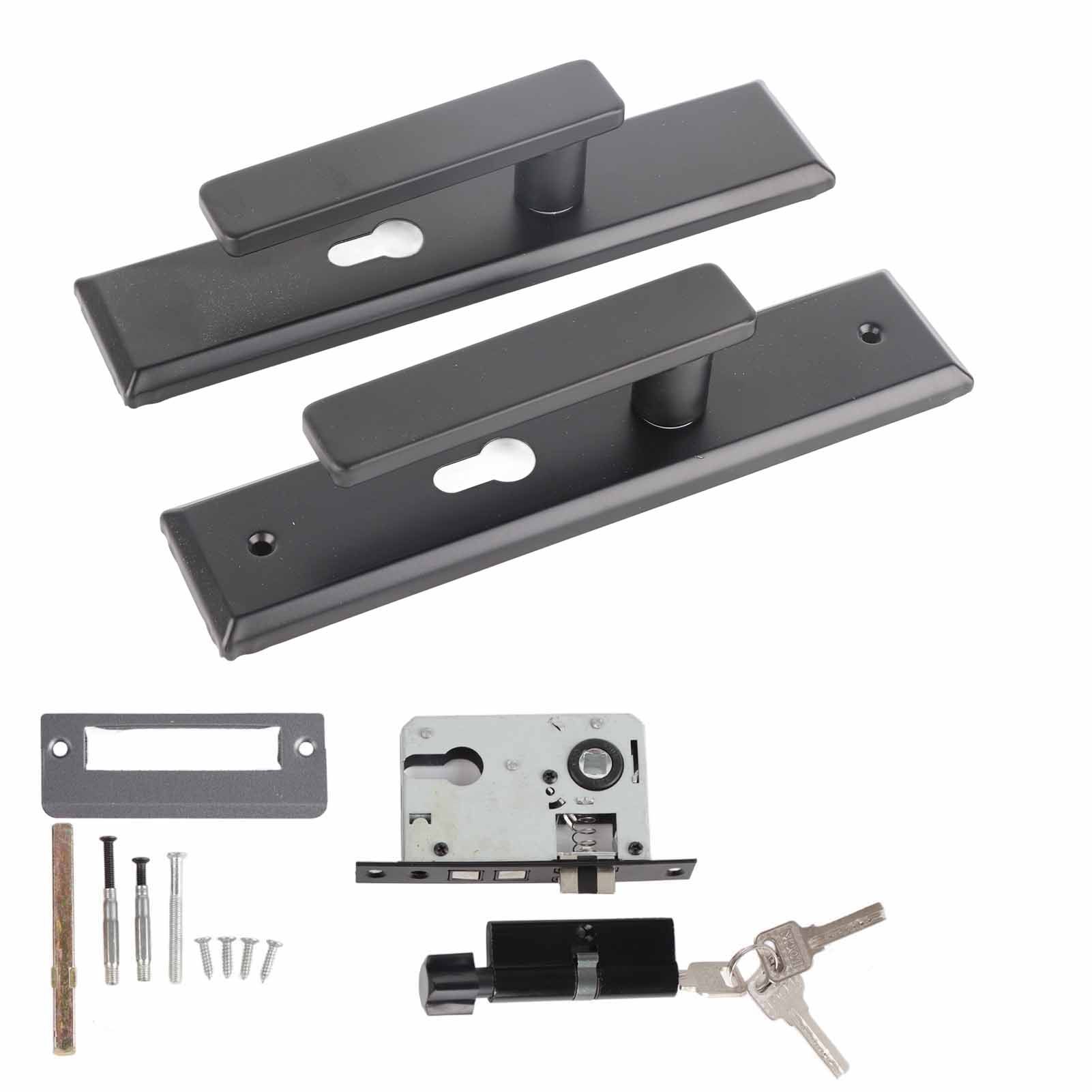 Universal Door Handle Lock Set Aluminum Alloy Mute Bedroom Door Lock for Home Household - Image 3