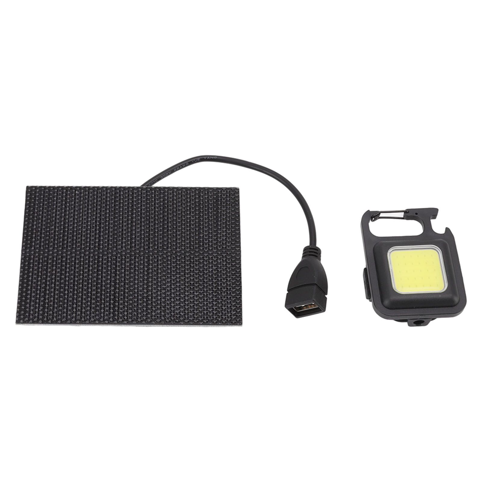 Monocrystalline Solar LED Light 5W IP68 Waterproof USB Rechargeable Solar Panel Light for Outdoor Camping - Image 2