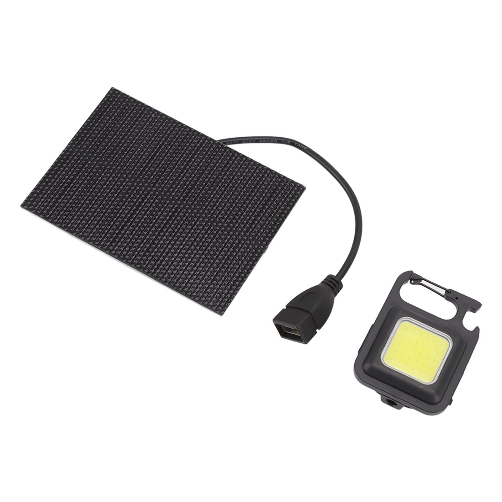 Monocrystalline Solar LED Light 5W IP68 Waterproof USB Rechargeable Solar Panel Light for Outdoor Camping - Image 3