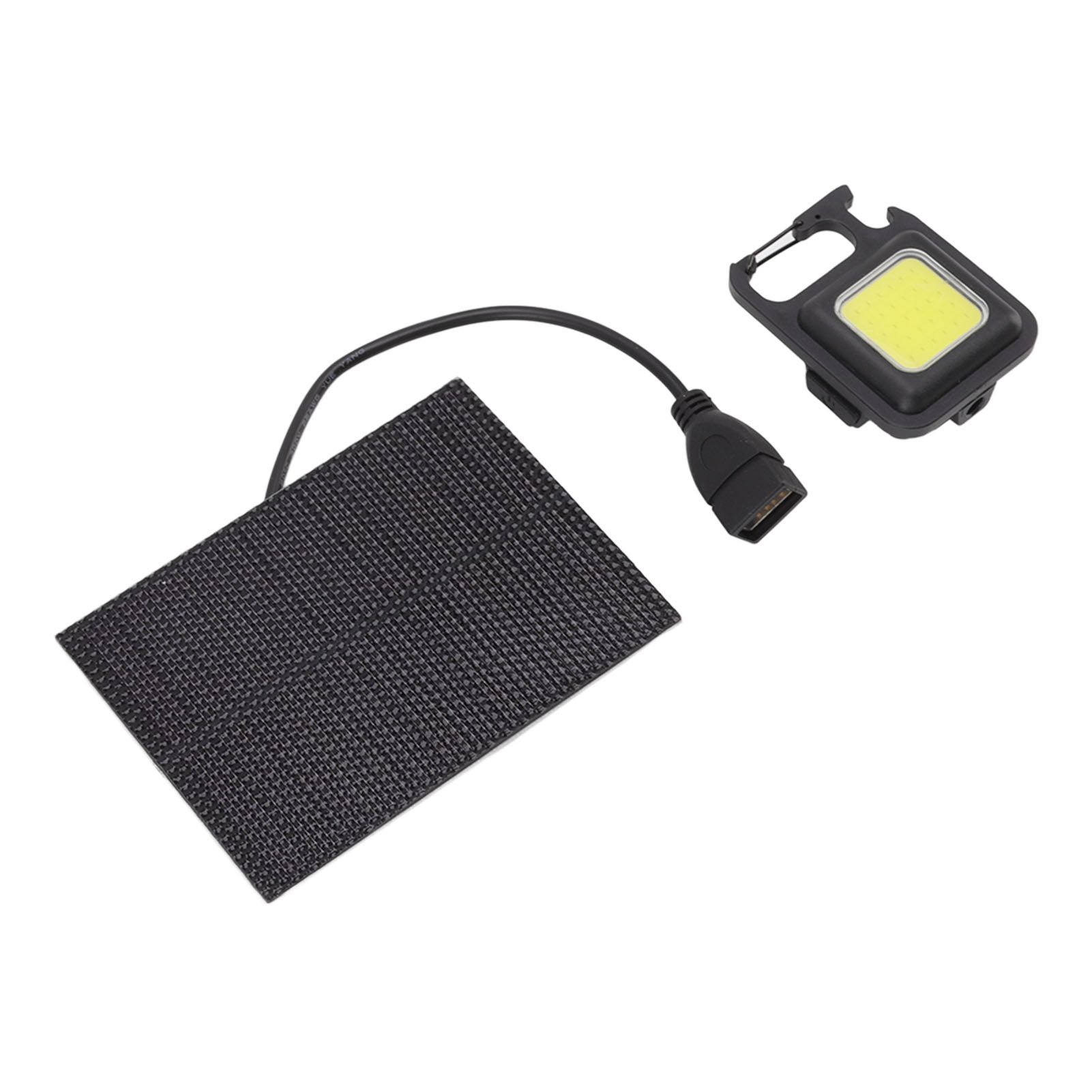 Monocrystalline Solar LED Light 5W IP68 Waterproof USB Rechargeable Solar Panel Light for Outdoor Camping - Image 4