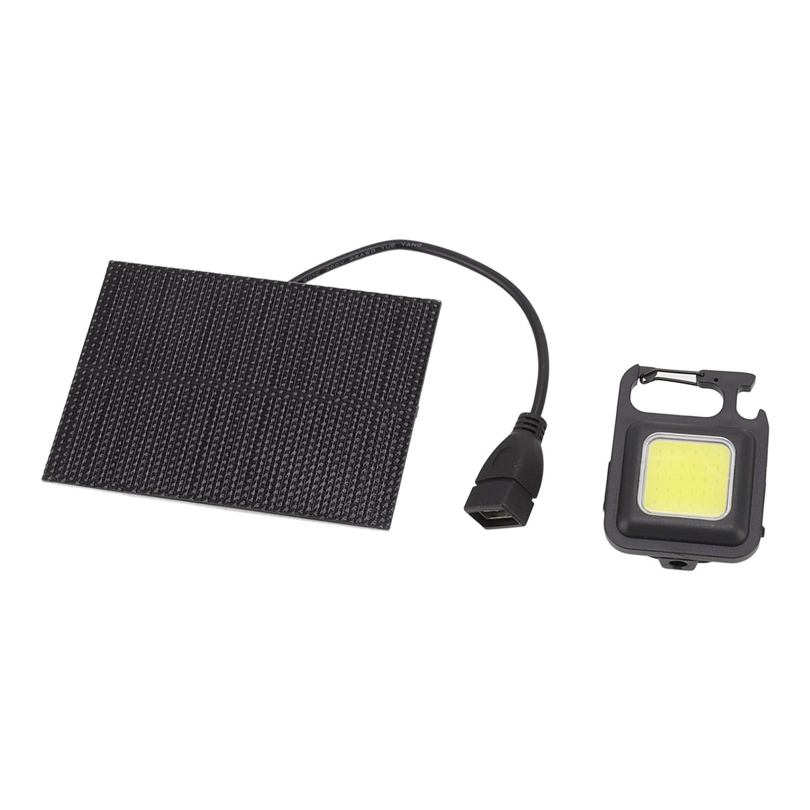 Monocrystalline Solar LED Light 5W IP68 Waterproof USB Rechargeable Solar Panel Light for Outdoor Camping - Image 5